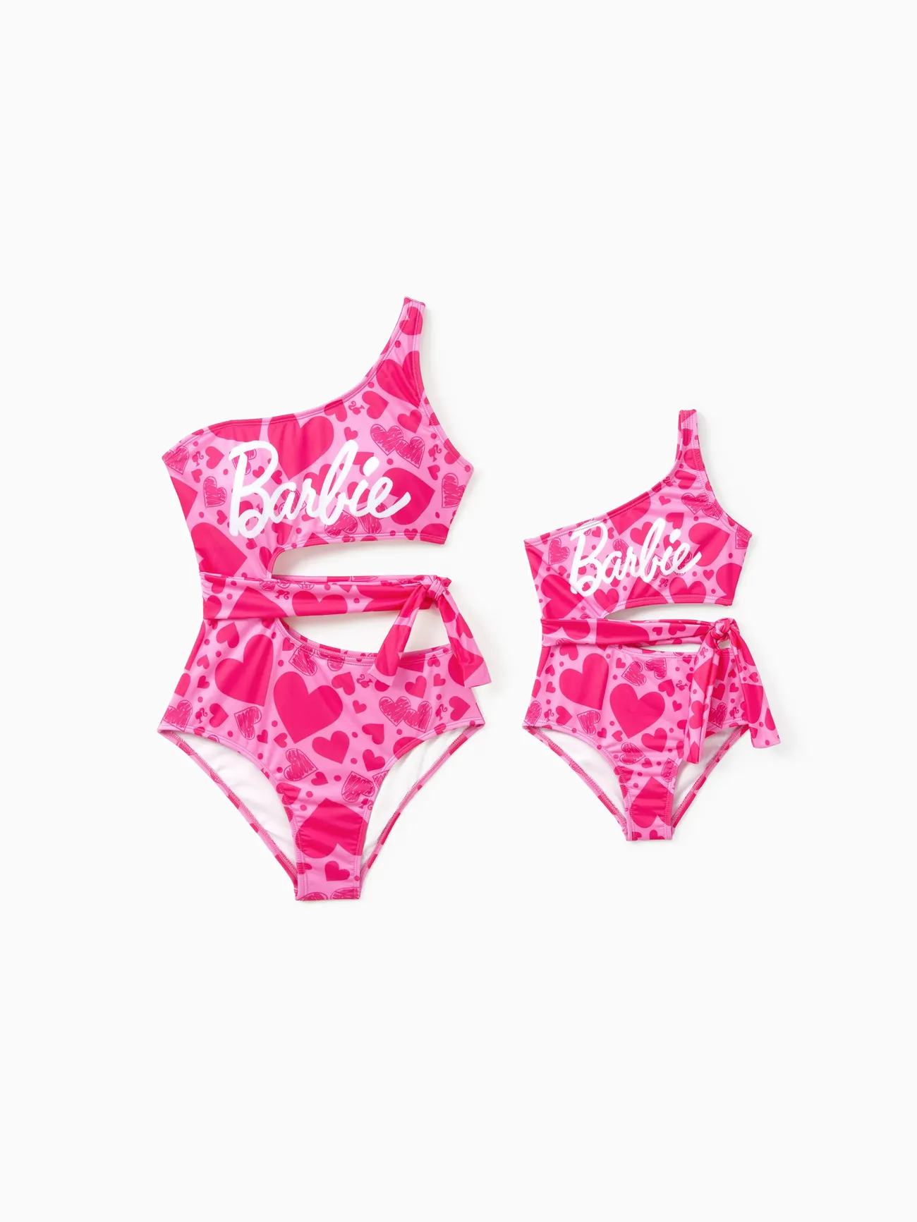 Barbie Mommy & Me Girls Costumi da bagno a forma di cuore
