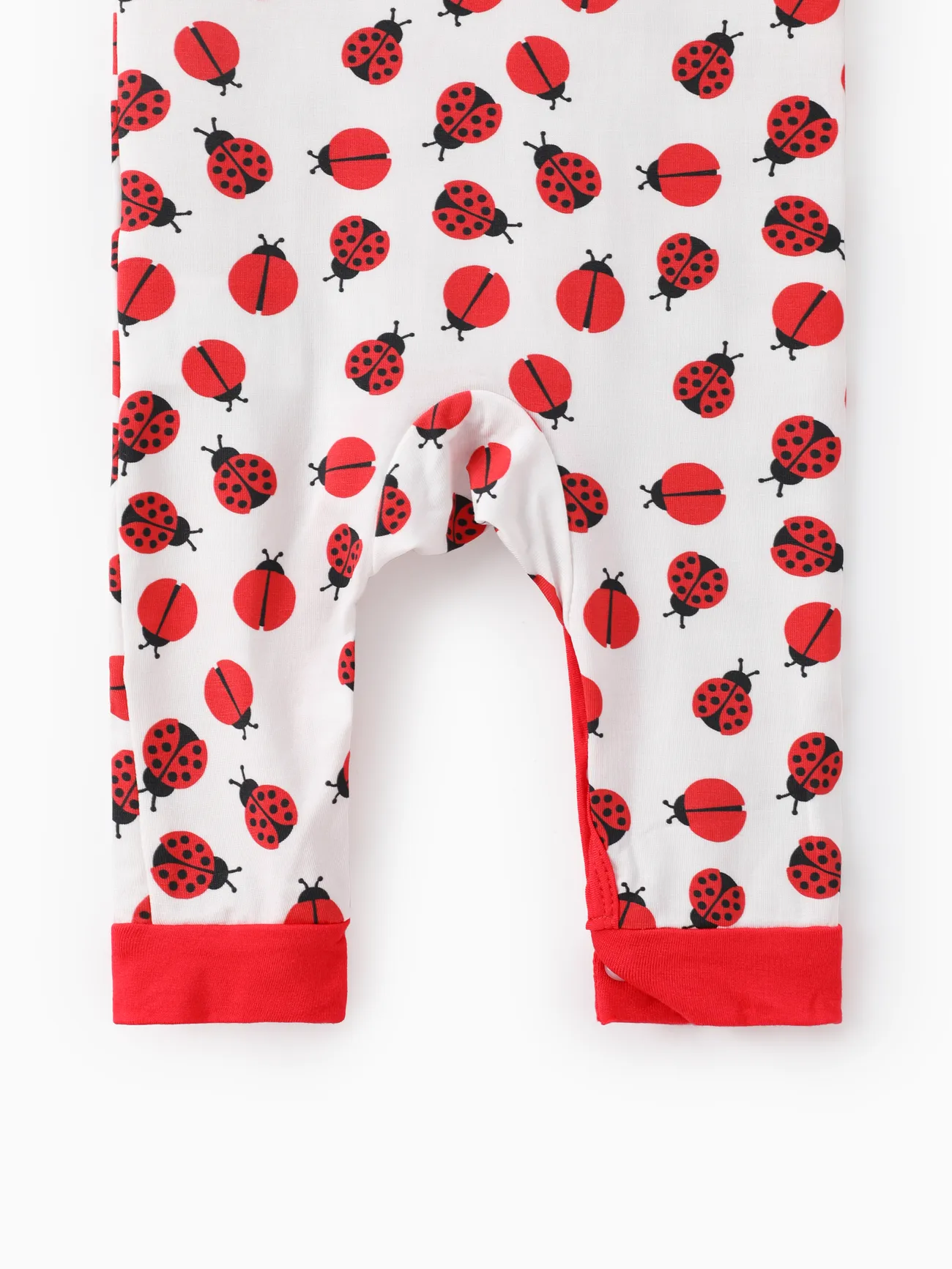 Red+White - Baby Boy/Girl 2pcs Bamboo Jumpsuit with Soothing Towel - image 7