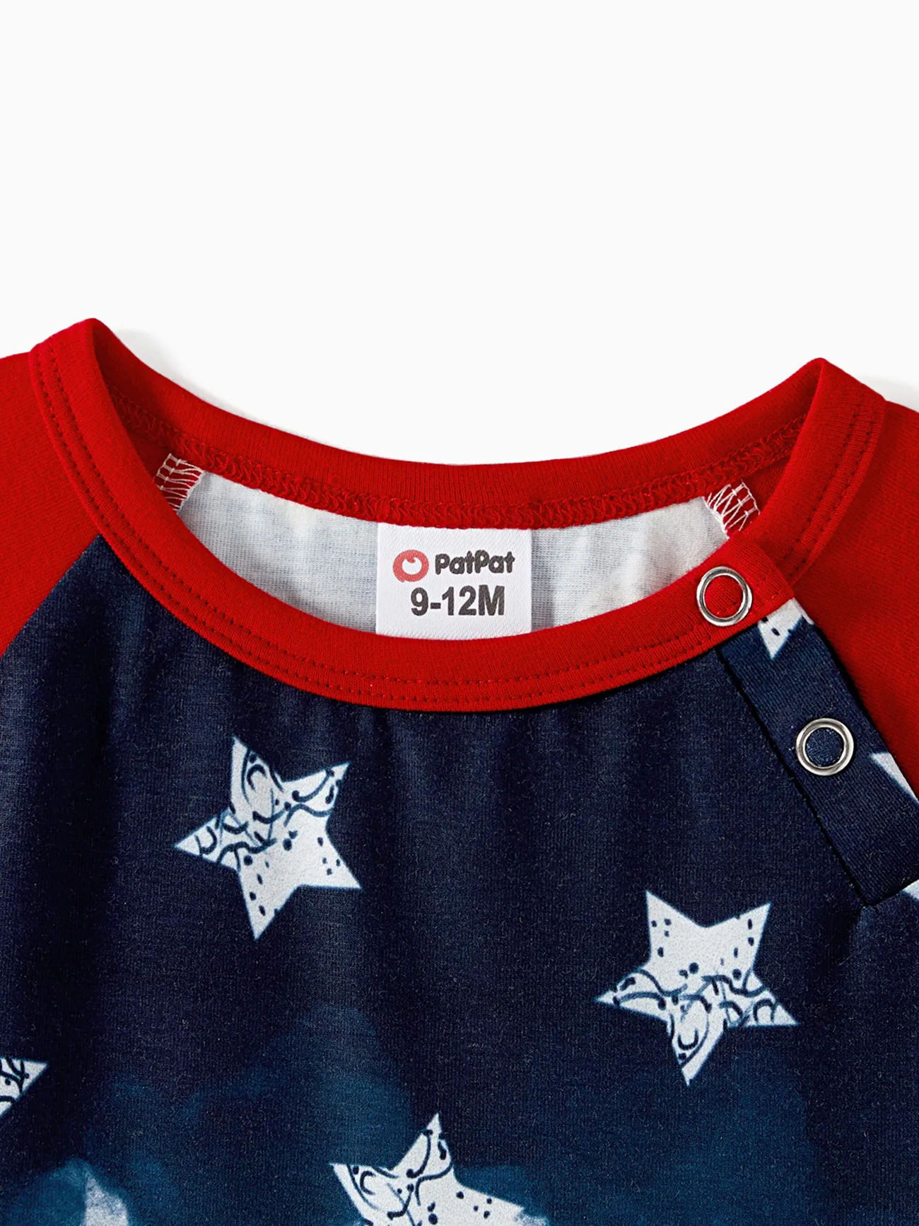 Independence Day Family Matching Allover Star Print Naia™ Cami Dresses and T-shirts Sets REDWHITE big image 1