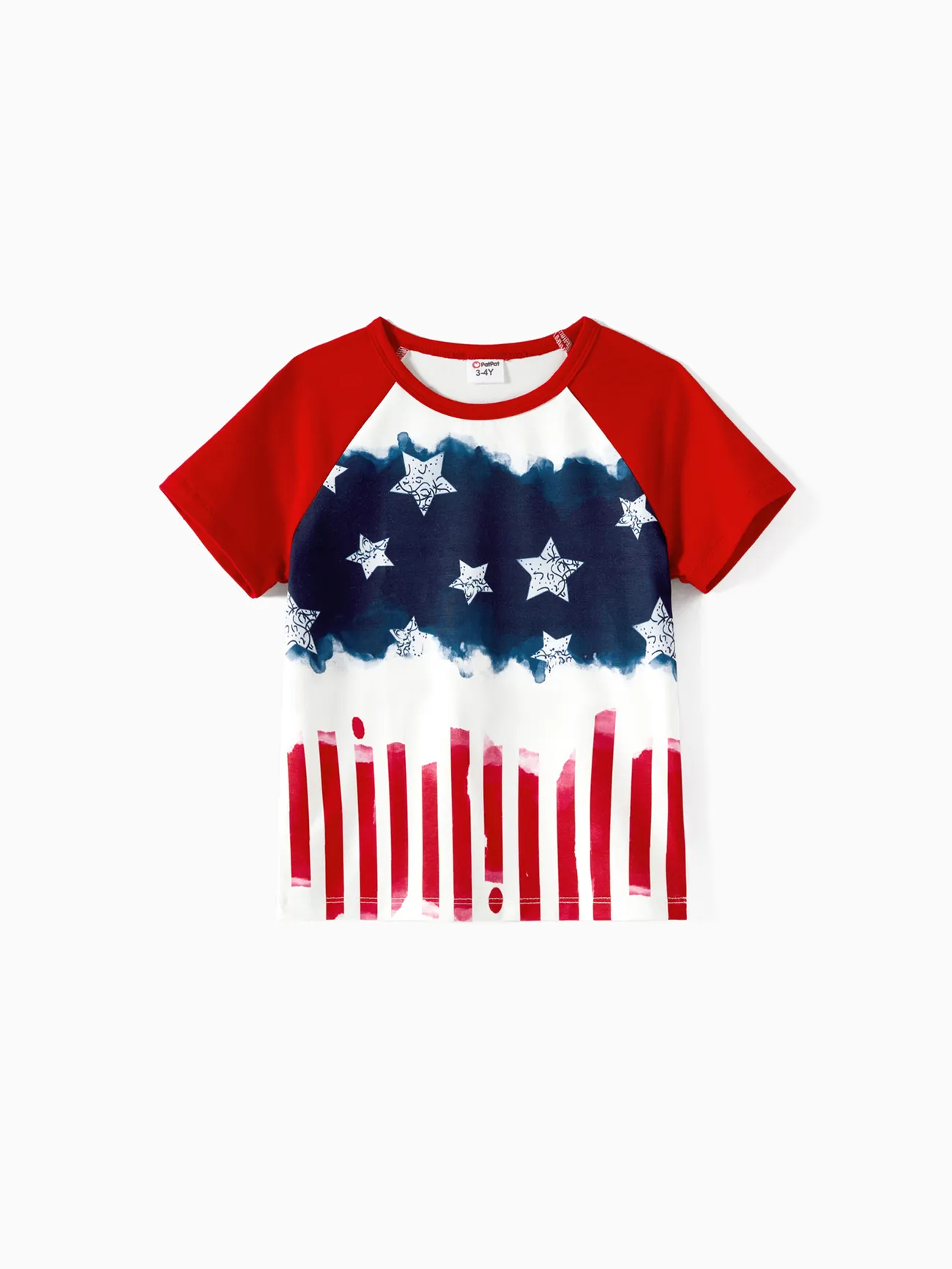 Día Nacional Looks familiares Camiseta sin mangas Conjuntos combinados para familia Conjuntos rojo blanco big image 1