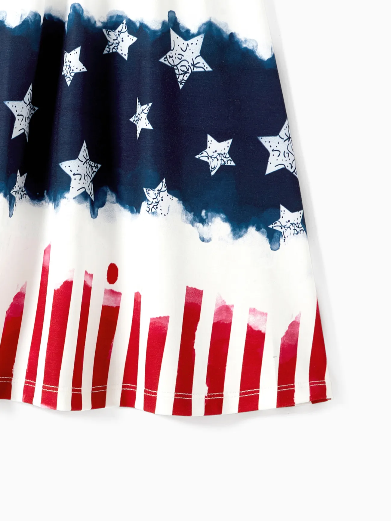 Independence Day Family Matching Allover Star Print Naia™ Cami Dresses and T-shirts Sets REDWHITE big image 1