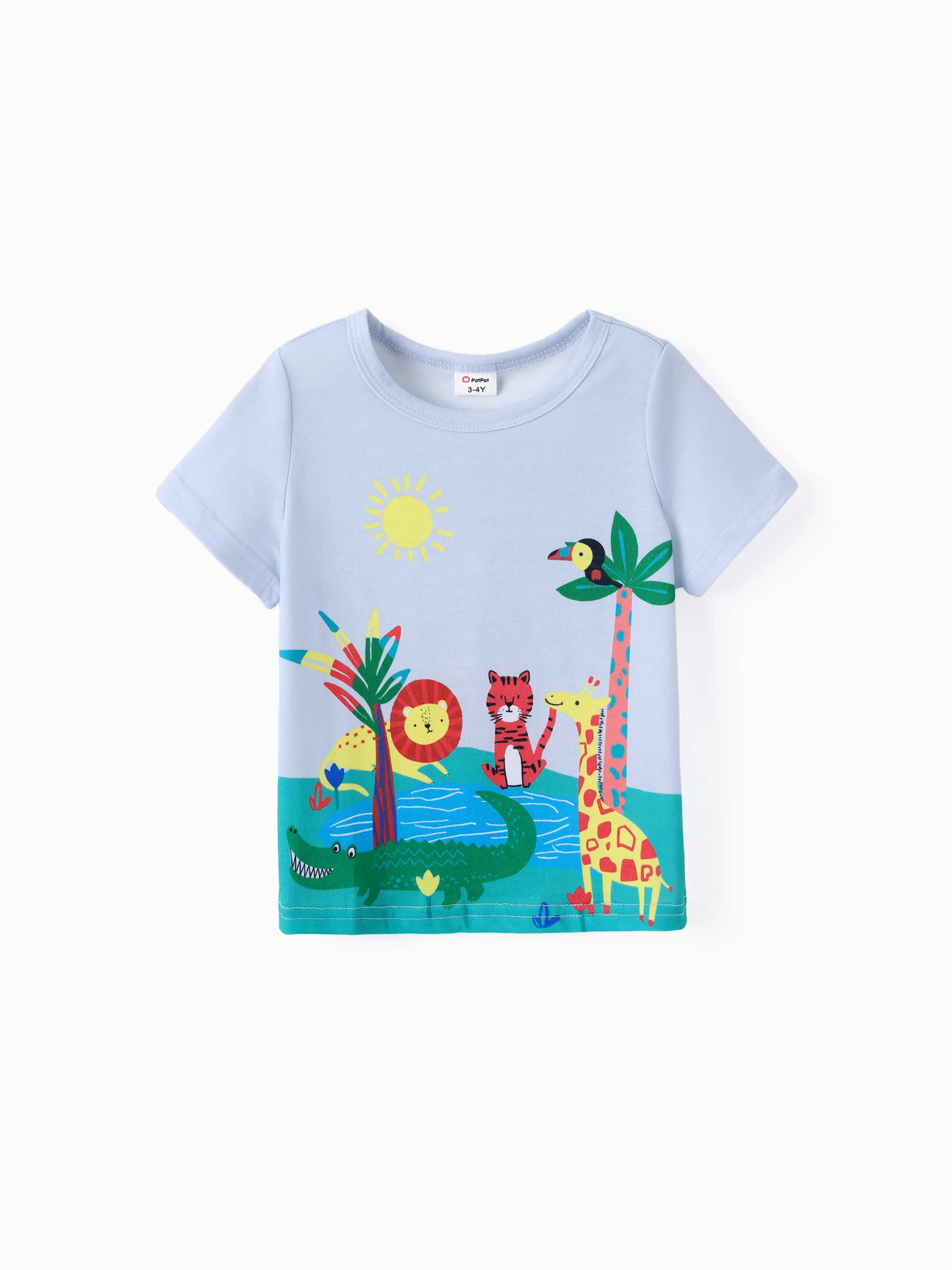 

Toddler Boy Animal Giraffe Print Short-sleeve Tee