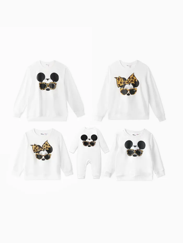 Disney Mickey and Friends Looks familiares Manga larga Conjuntos combinados para familia Tops