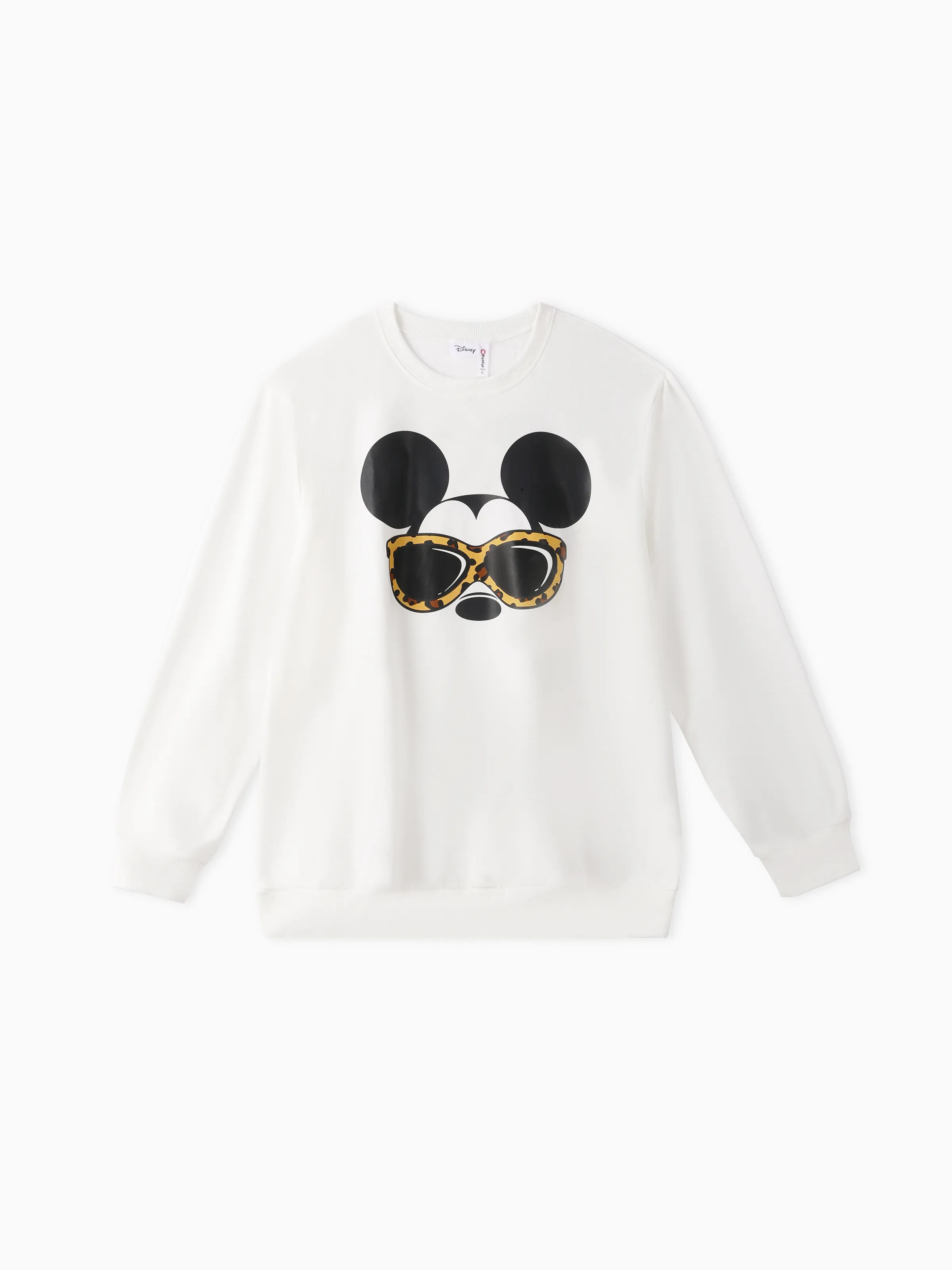 

Disney Mickey and Friends Family Matching Character Print Long-sleeve White Top