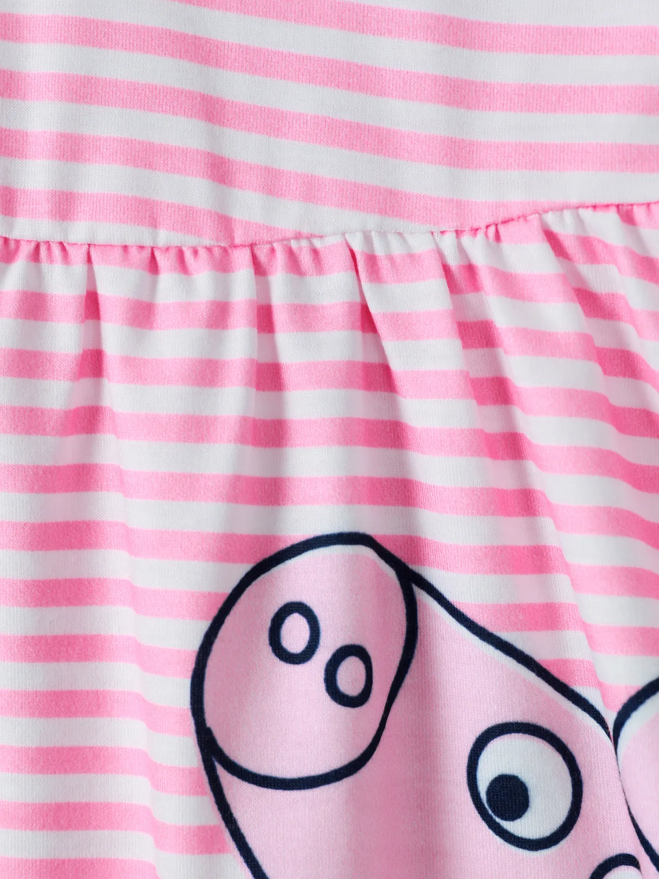Peppa Pig Kleinkinder Mädchen Unregelmäßiger Saum Kindlich Kleider rosa big image 1