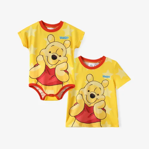 Disney Winnie Puuh Baby/Kleinkind Jungen/Mädchen 1 Stück Naia™ Stern Charakter Print T-Shirt/Strampler