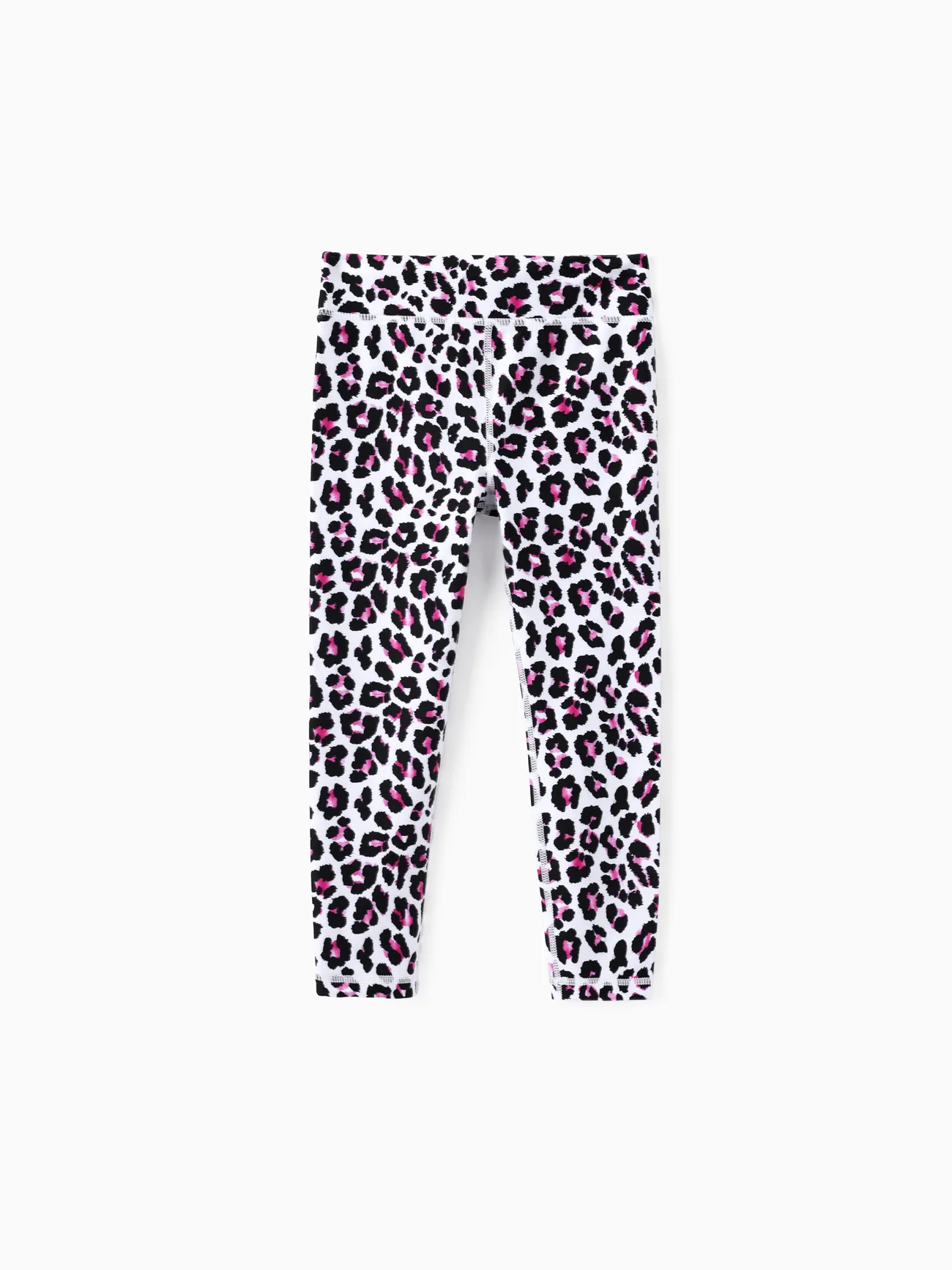 Paquete de 2 leggings con estampado de leopardo y para niños pequeños / niñas Negro big image 1