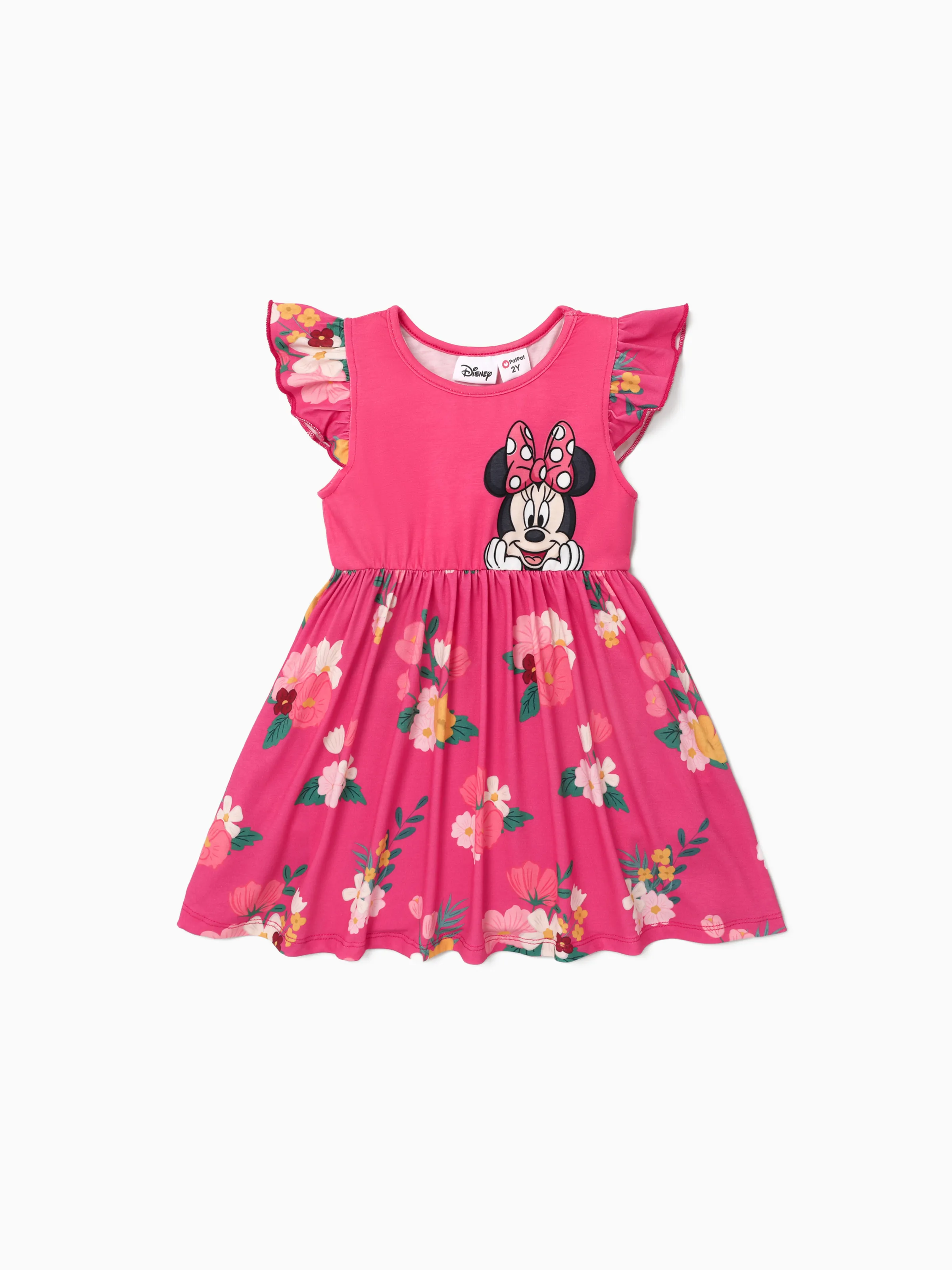 Disney Mickey et ses amis enfant en bas âge fille Naia™ personnage imprimé robe sans manches à volants