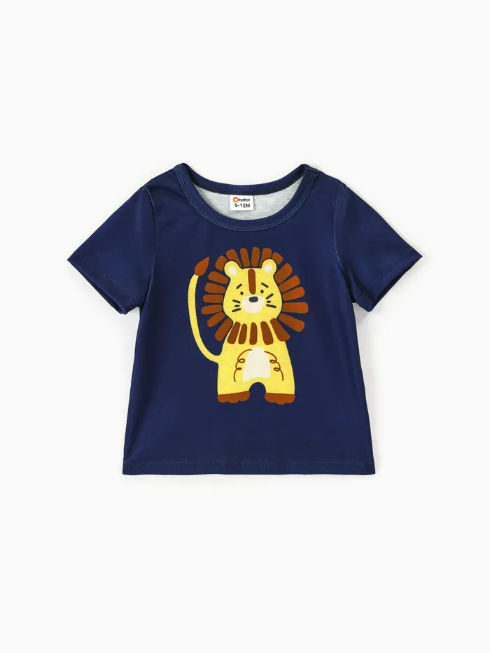 T-shirt à imprimé animal pour bébé garçon
