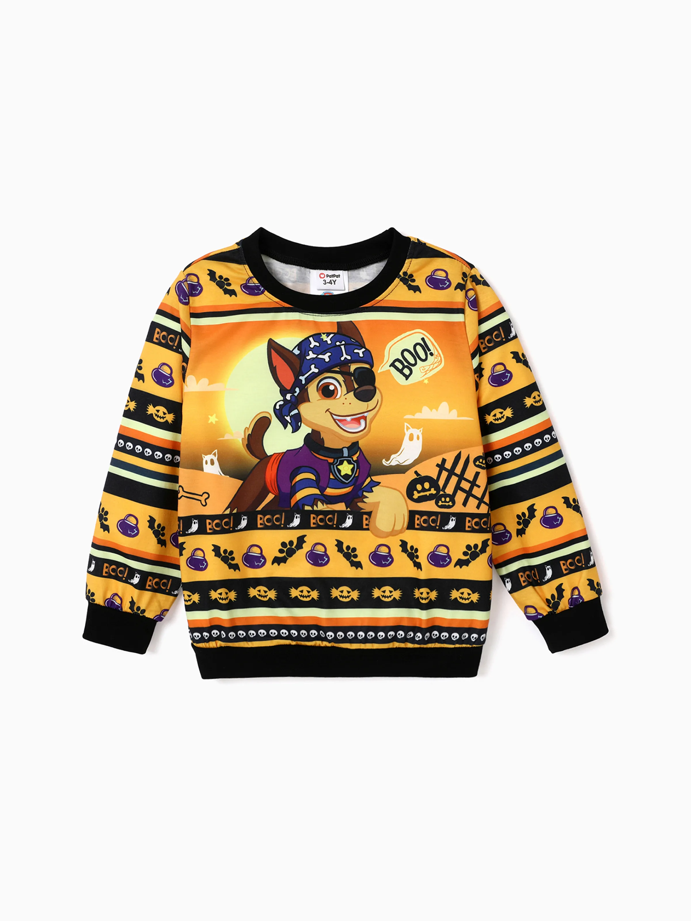 PAW Patrol Halloween Toddler Boys / Girls Fun Graphic Crew Sudadera de cuello 