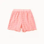 Toddler Girl 100% Cotton Lace Trim Schiffy Shorts Pink