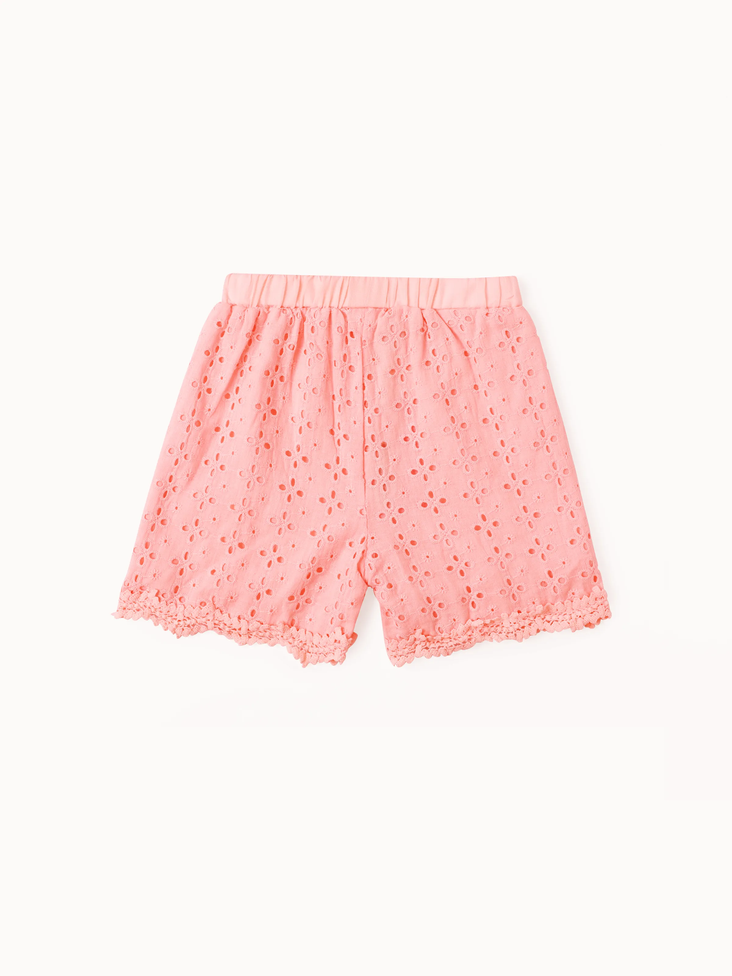 

Toddler Girl 100% Cotton Lace Trim Schiffy Shorts