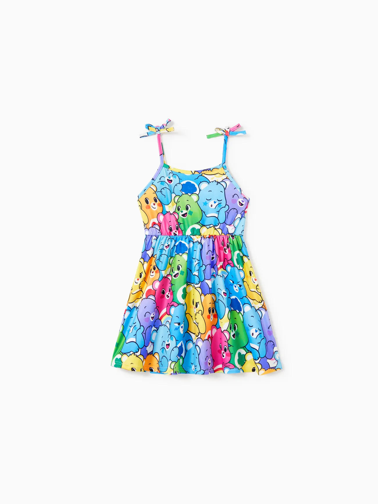 Care Bears Family Matching Colorful Character All-over Print Sleeveless Dress/Cotton Tee/Romper Multi-color big image 1
