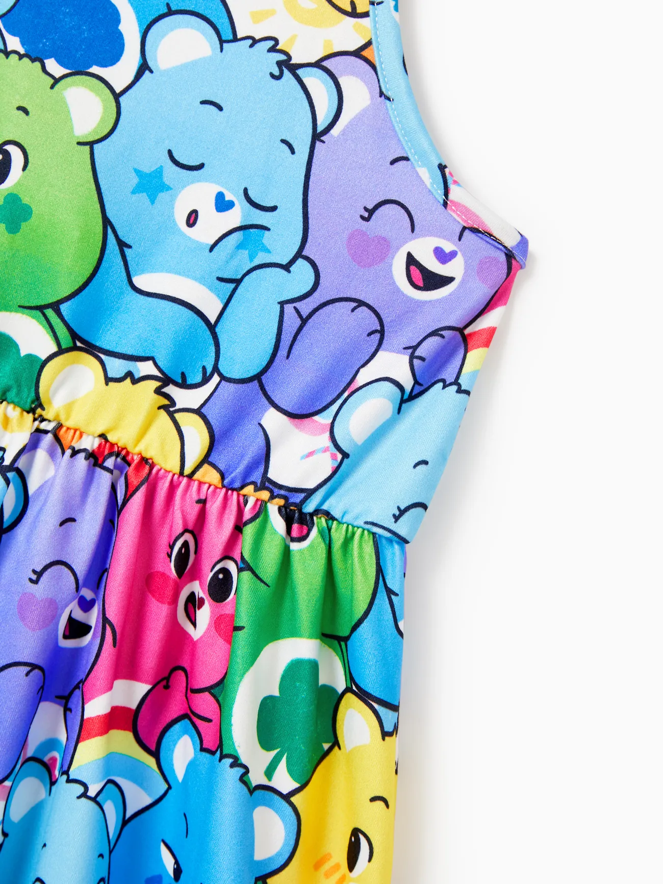 Care Bears Family Matching Colorful Character All-over Print Sleeveless Dress/Cotton Tee/Romper Multi-color big image 1