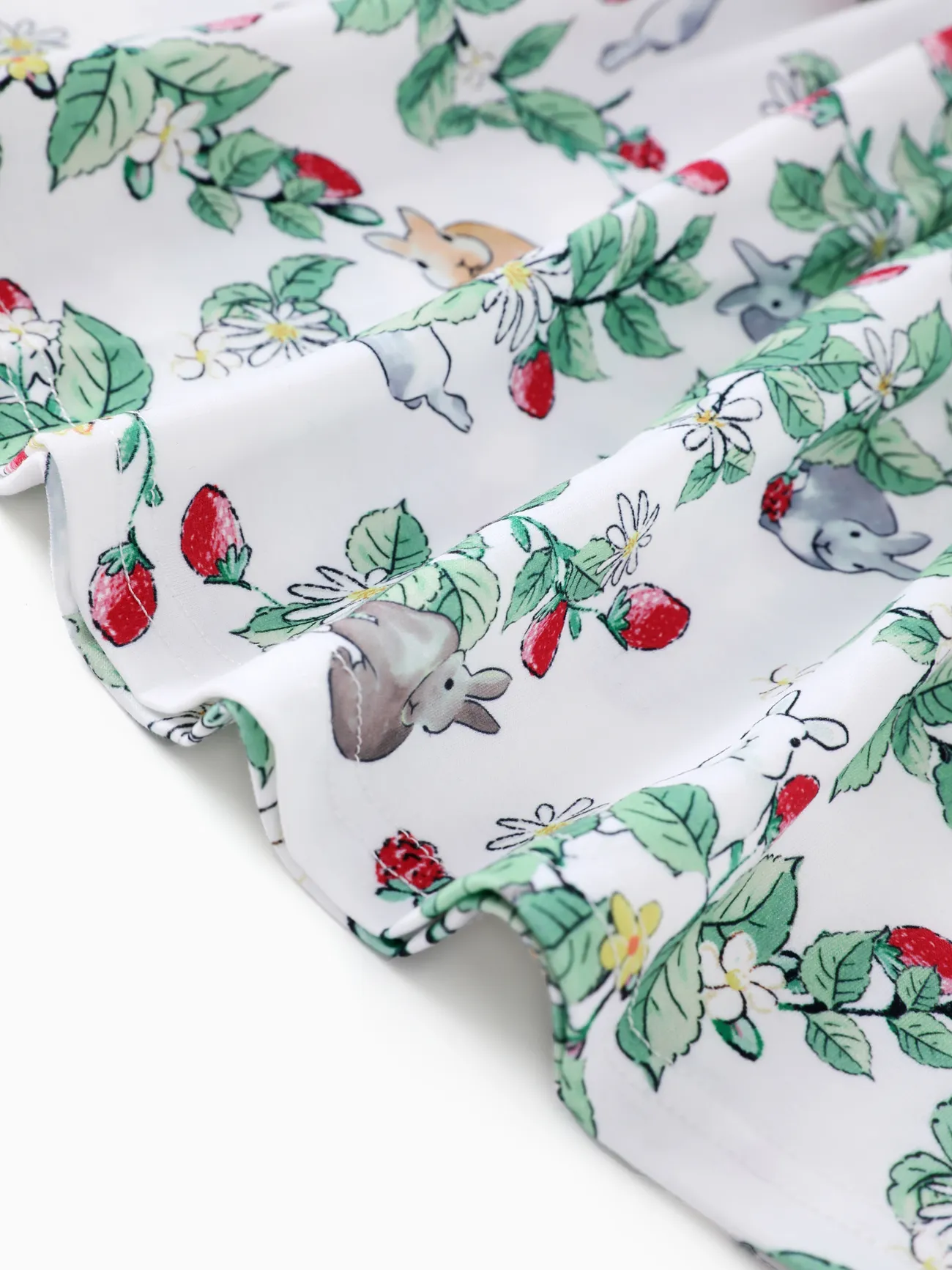 Toddler Girl Rabbit Print Smocked Cami Dress Multicolour-1 big image 1