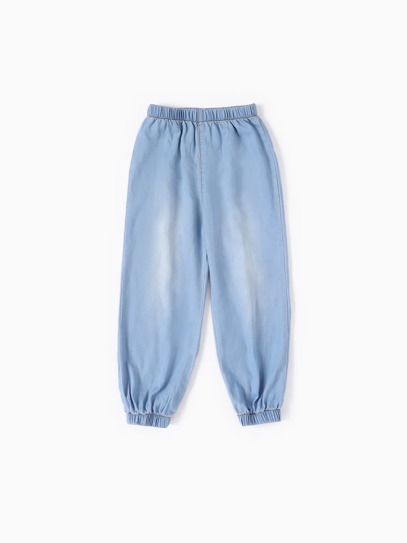 Toddler/Kid Girl 2pcs Cooling Denim Tank Top and Jeans Set Roseo big image 1