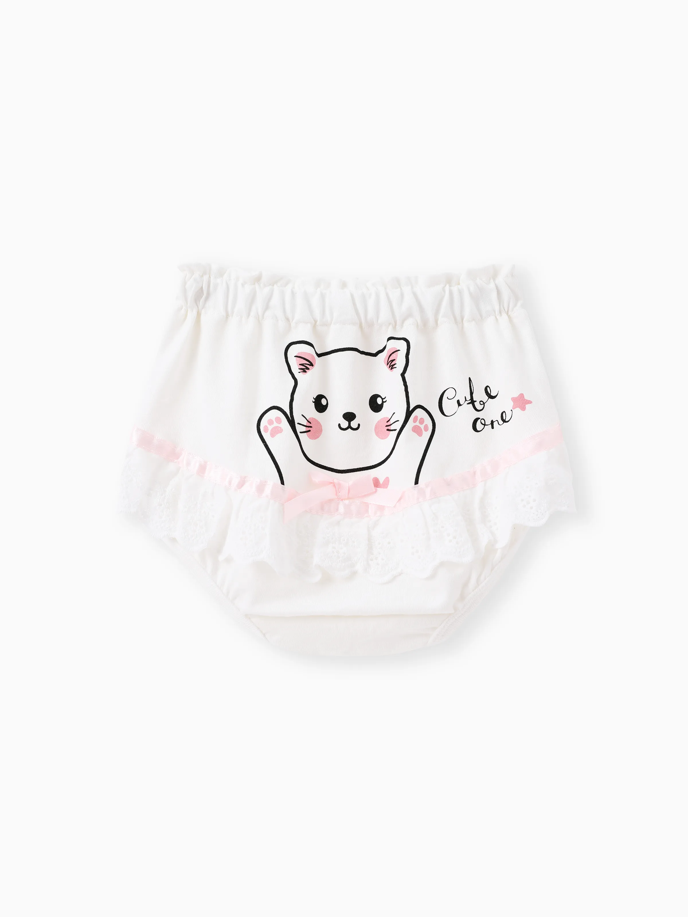 

Baby/Toddler Girl Sweet 3D Animal Pattern Underwear Set