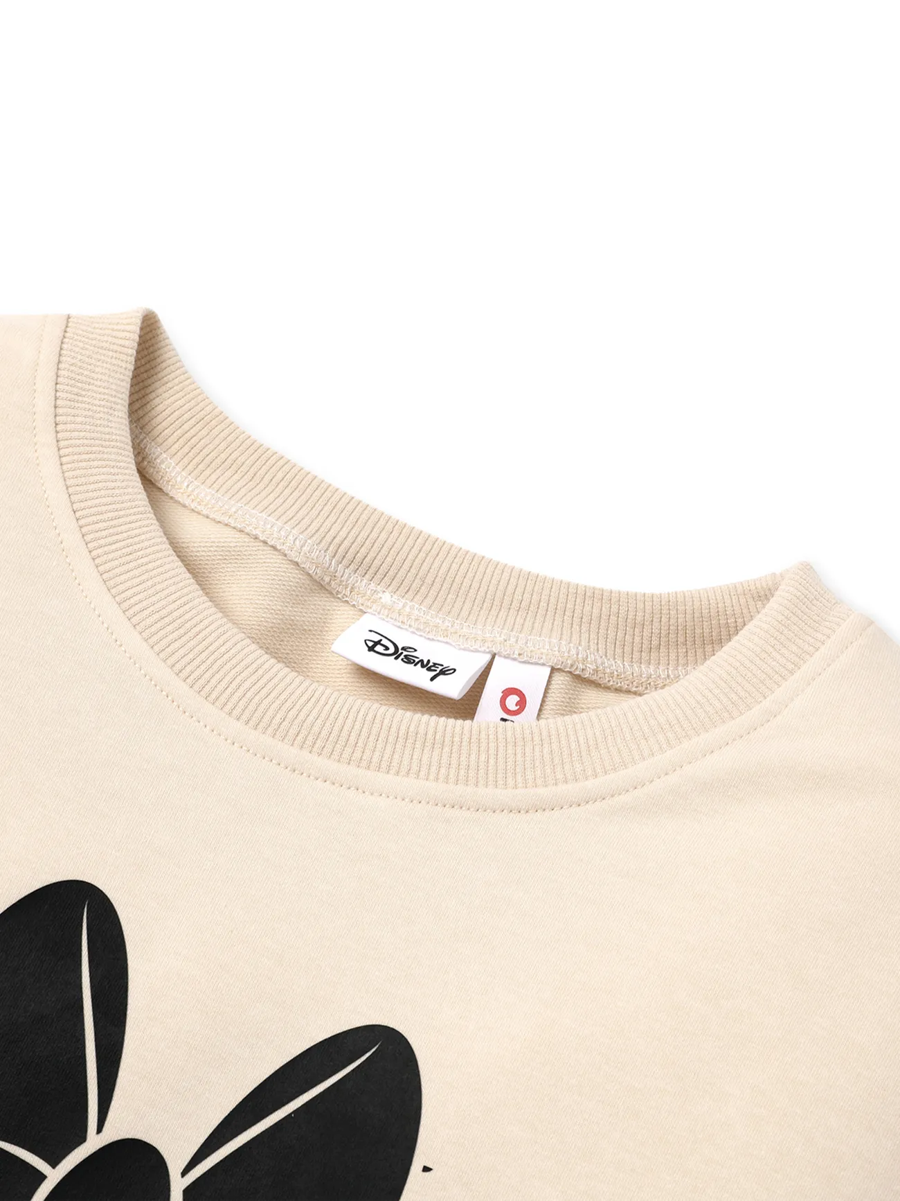 Women - Disney Mickey and Friends Mommy and Me Character Leopard Print Long-sleeve Sweatshirt - Apricot - image 5