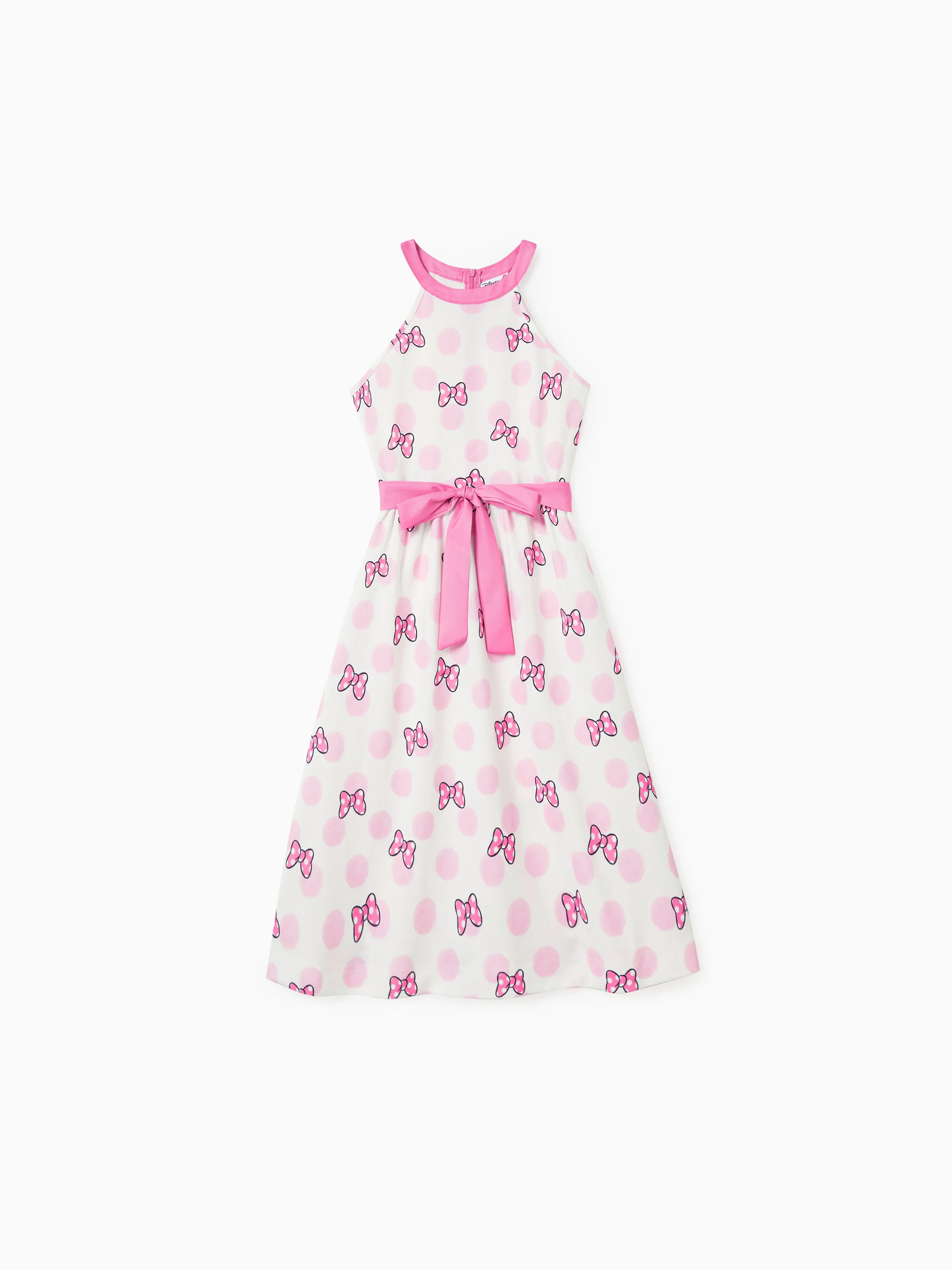 

Disney Mickey and Friends Mommy and Me Sweet Bow Polka dots Print Sleeveless Dress/Romper