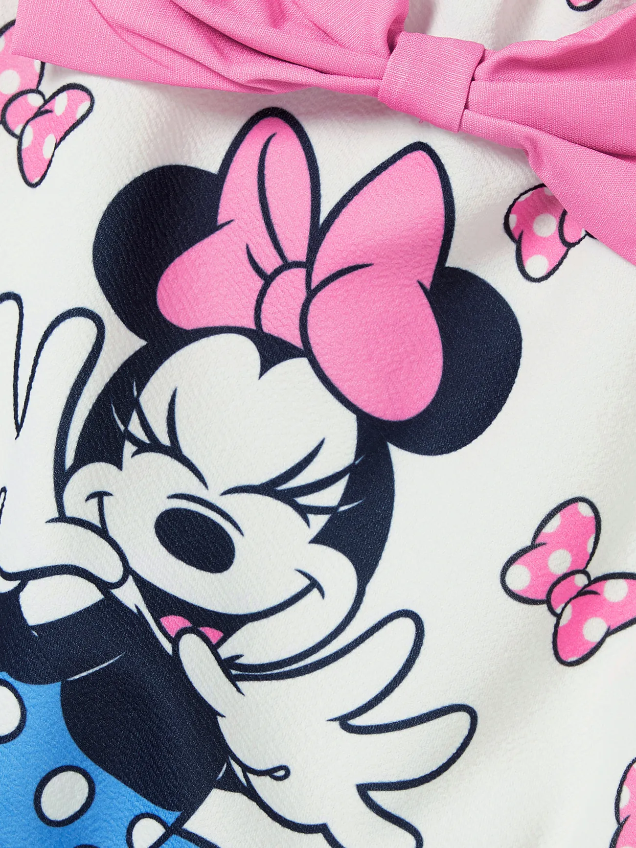 Disney Mickey and Friends Sem mangas Conjuntos Mãe e eu rosa branco big image 1