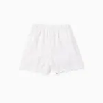 Toddler Girl 100% Cotton Lace Trim Schiffy Shorts White
