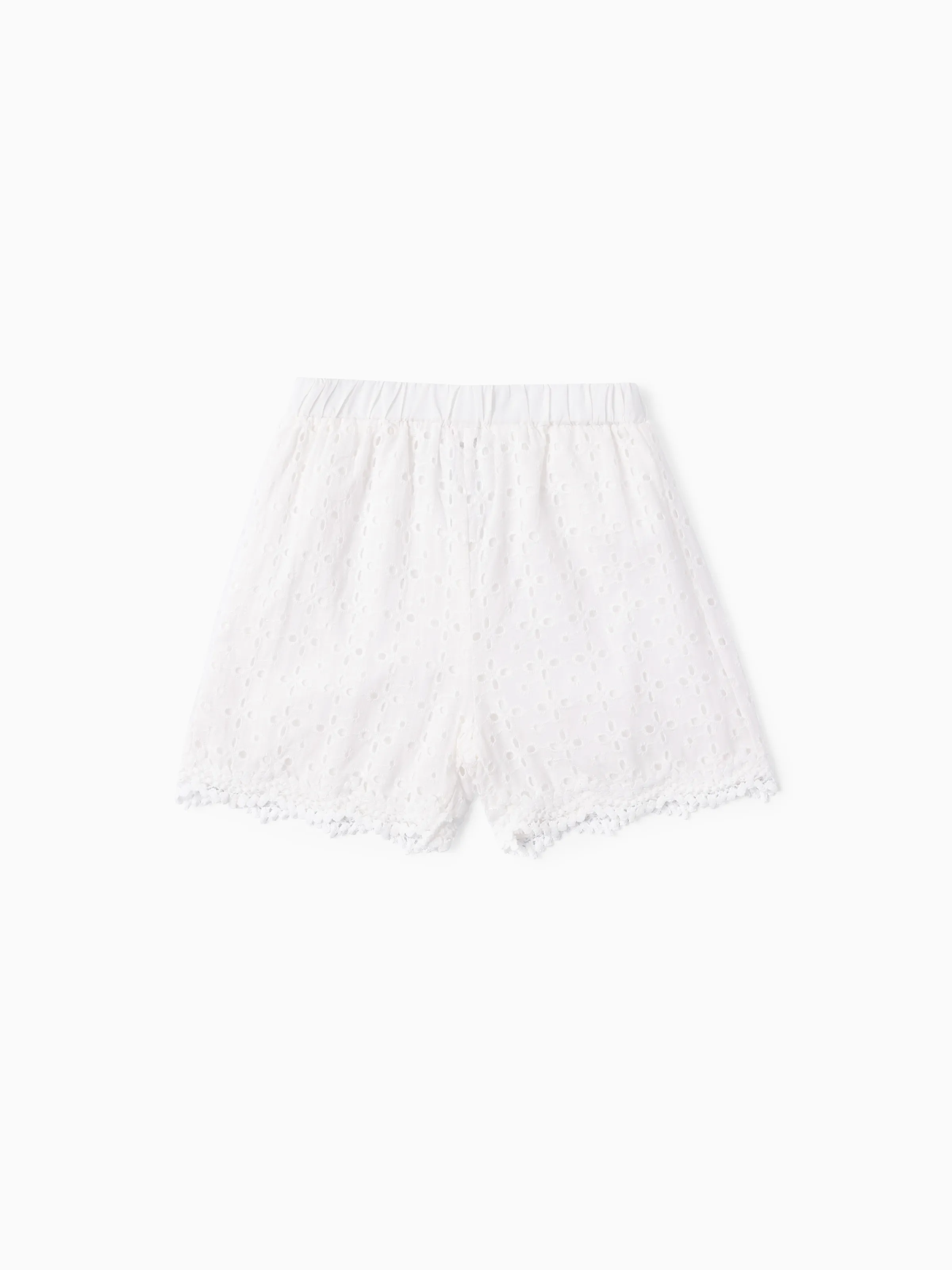 

Toddler Girl 100% Cotton Lace Trim Schiffy Shorts