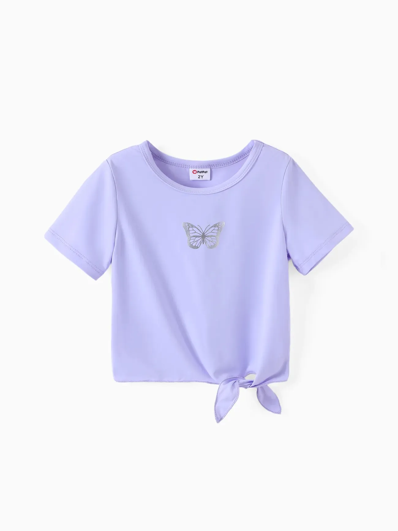 Kleinkind / Kind Mädchen 2-teiliges T-Shirt und Leggings Set lila big image 1