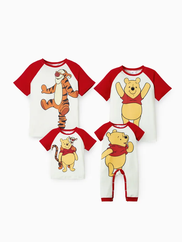 Disney Winnie the Pooh Família Combinando Naia™ Personagem Estampa T-shirt/Romper 