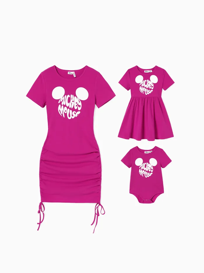 Disney Mickey and Friends Mommy and Me Character Puff Print Vestido