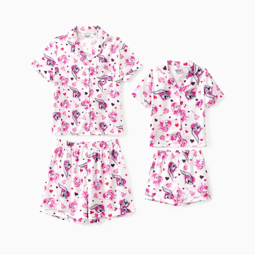 Looney Tunes Mommy and Me Heart with Character Pattern Casual Set