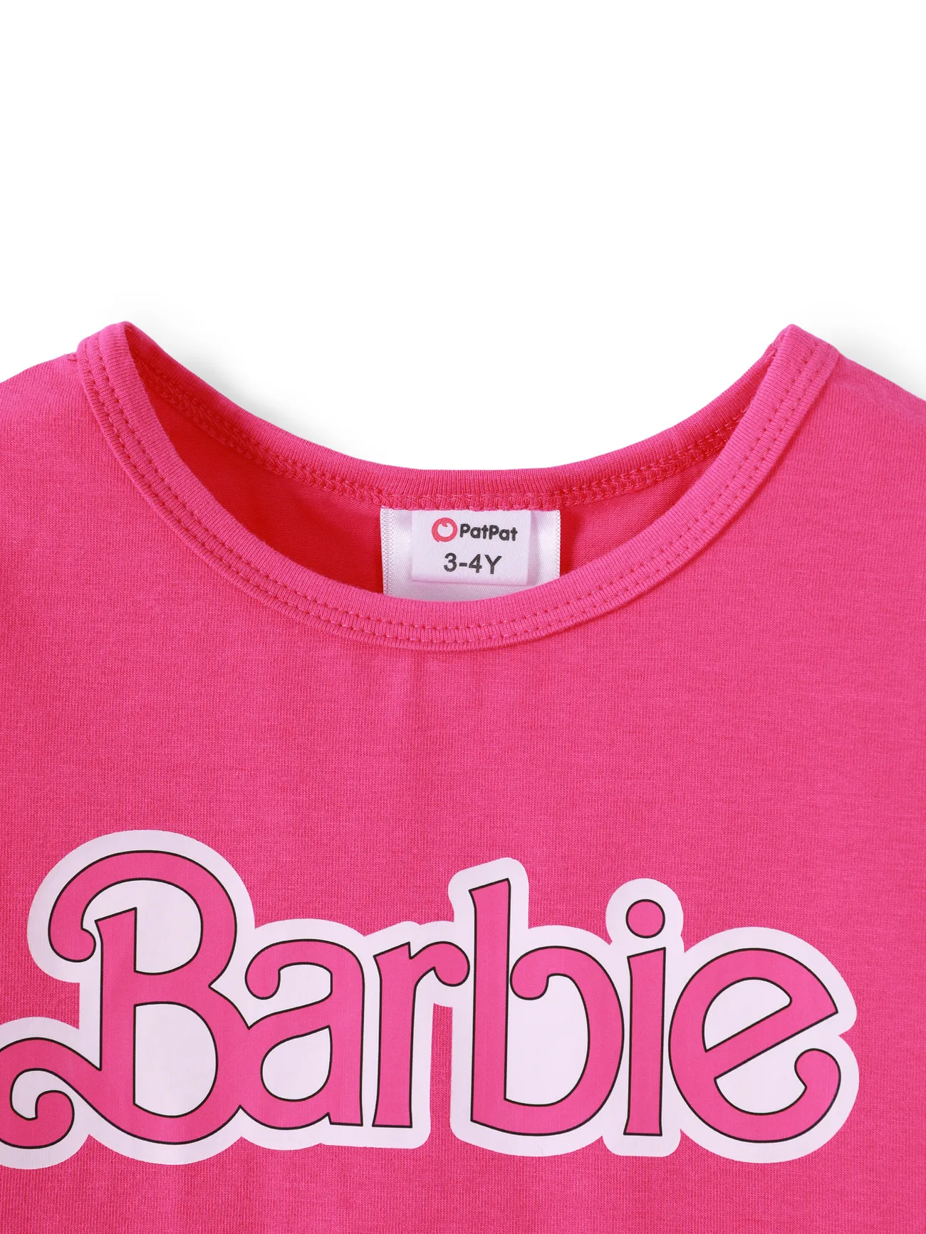 Barbie 3 Stück Mädchen Stoffnähte Süß Sets pinkywhite big image 1