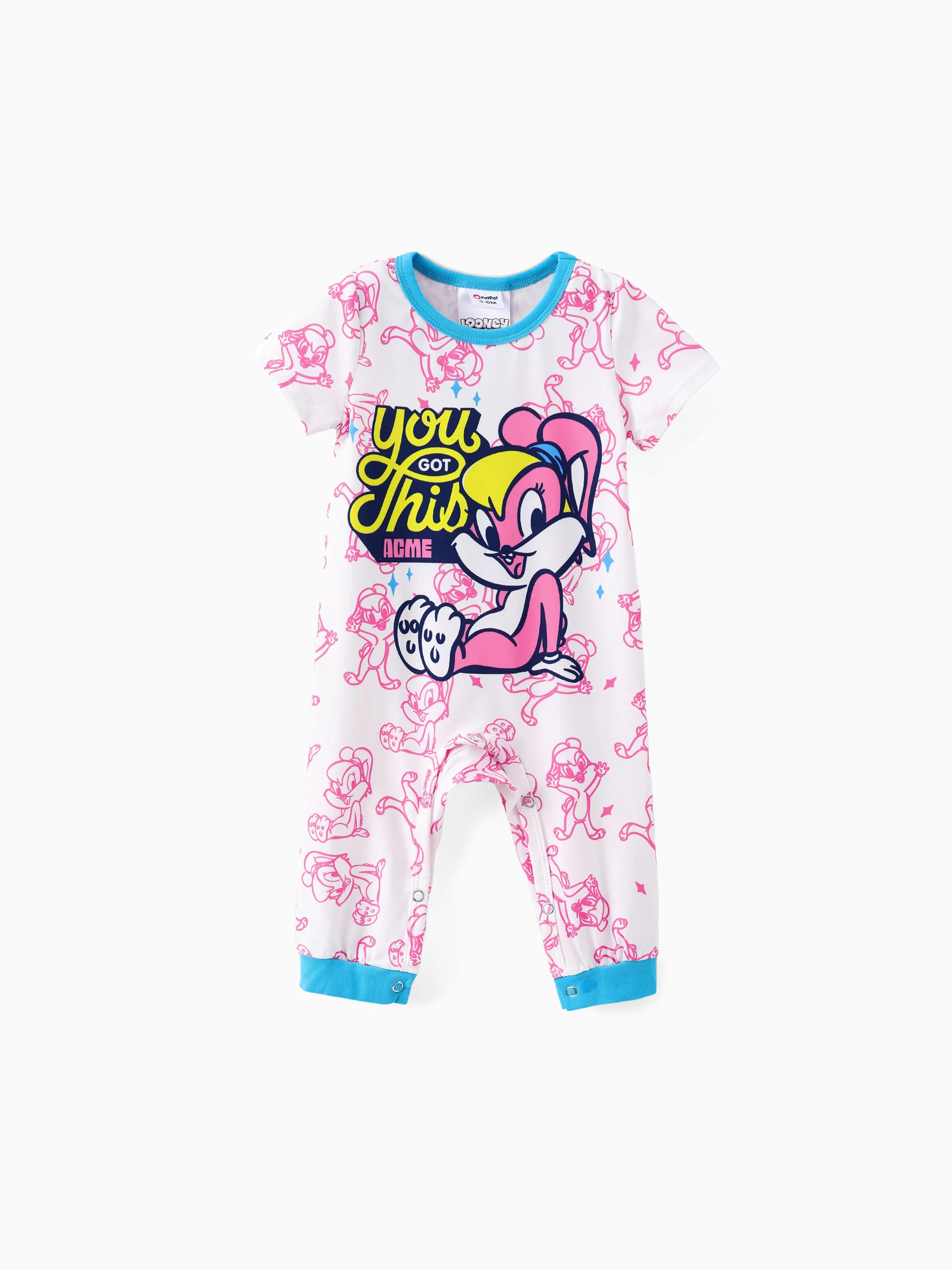 

Looney Tunes Baby Girls/Boys 1pc Character Print Long-legged Romper