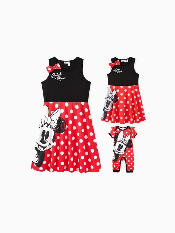 Disney Mickey and Friends Character & Polka Dots Print Naia™ Dresses for Mom and Me