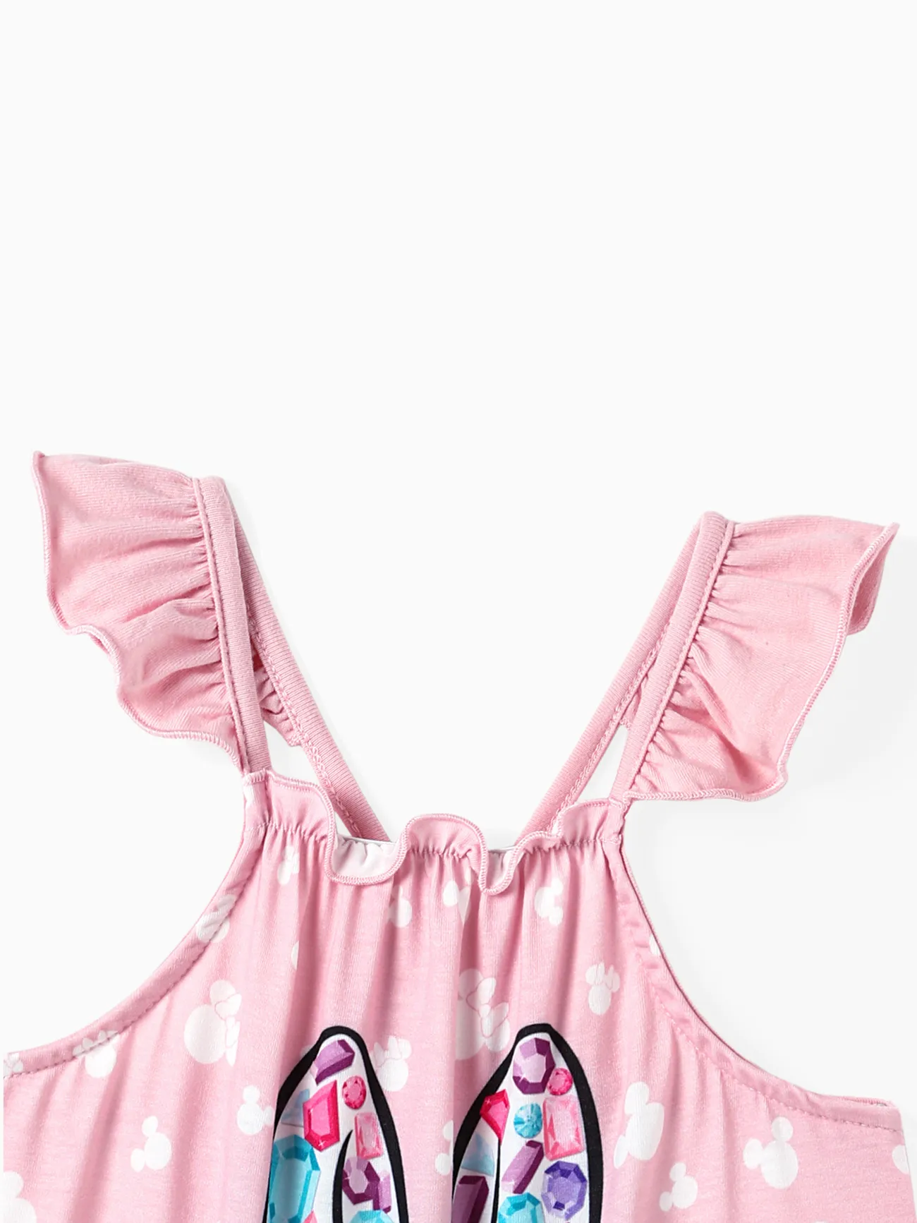 Baby Girl - Disney Mickey and Friends Mommy and Me Pink Flutter-sleeve Allover Print Naia™ Dresses - Pink - image 8