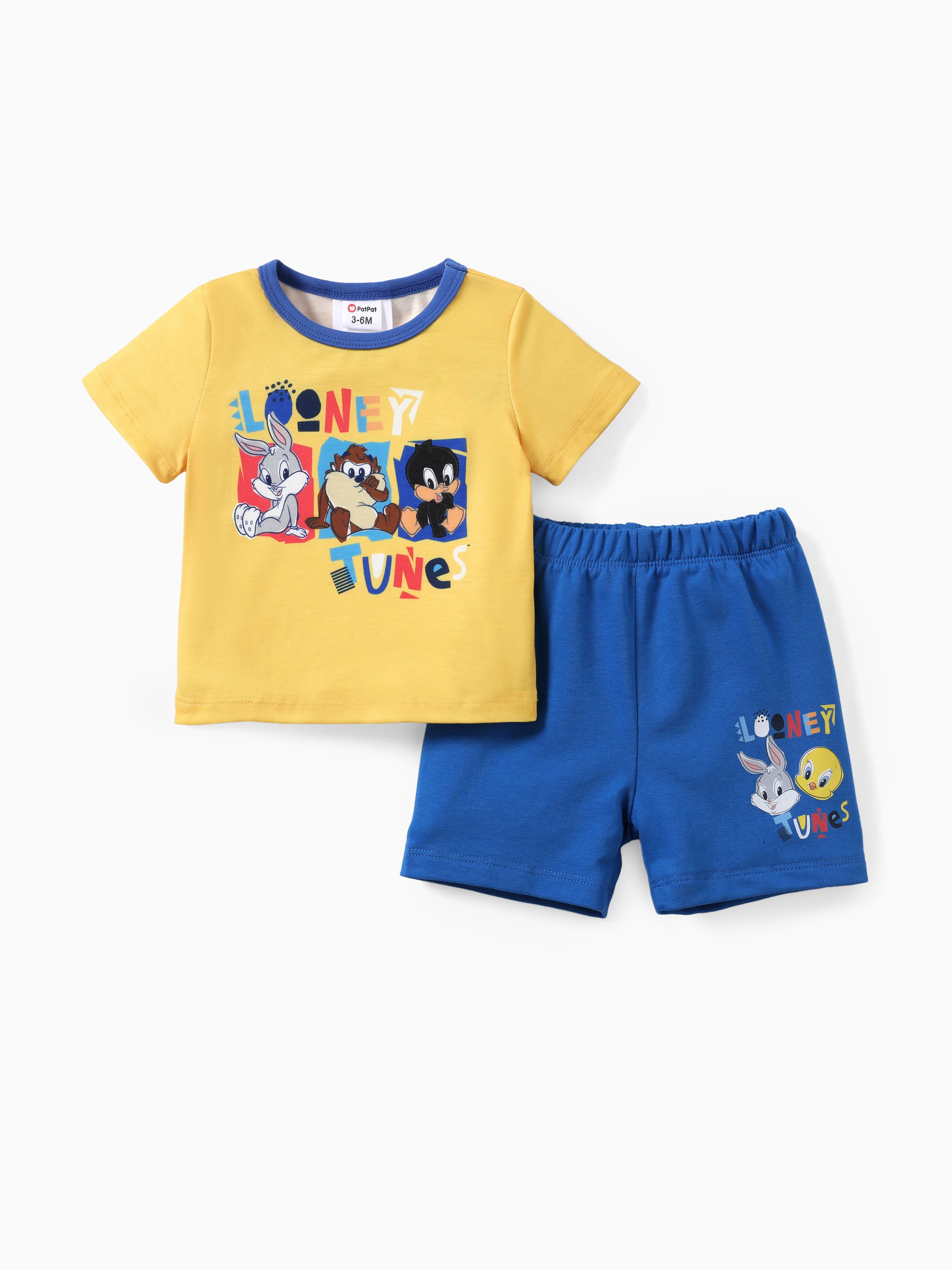 

Looney Tunes 2pcs Baby Boy Cute pattern Casual Sets