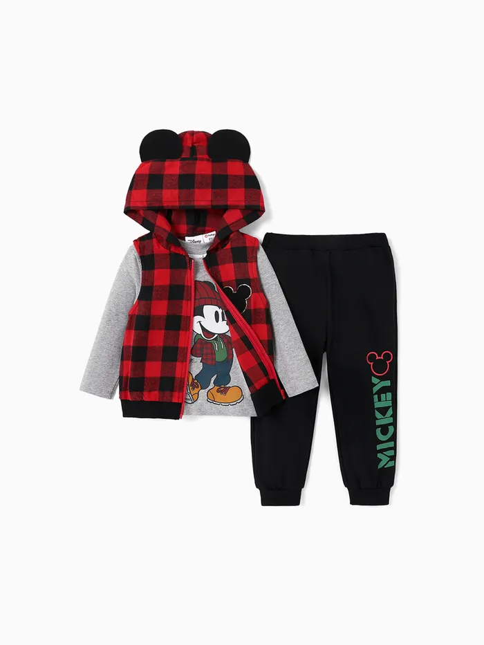 Disney Mickey and Friends Toddler Boy Cotton Character Pattern 1 Pop-up Ears Jacket or 1 Long-sleeve Top or Pants