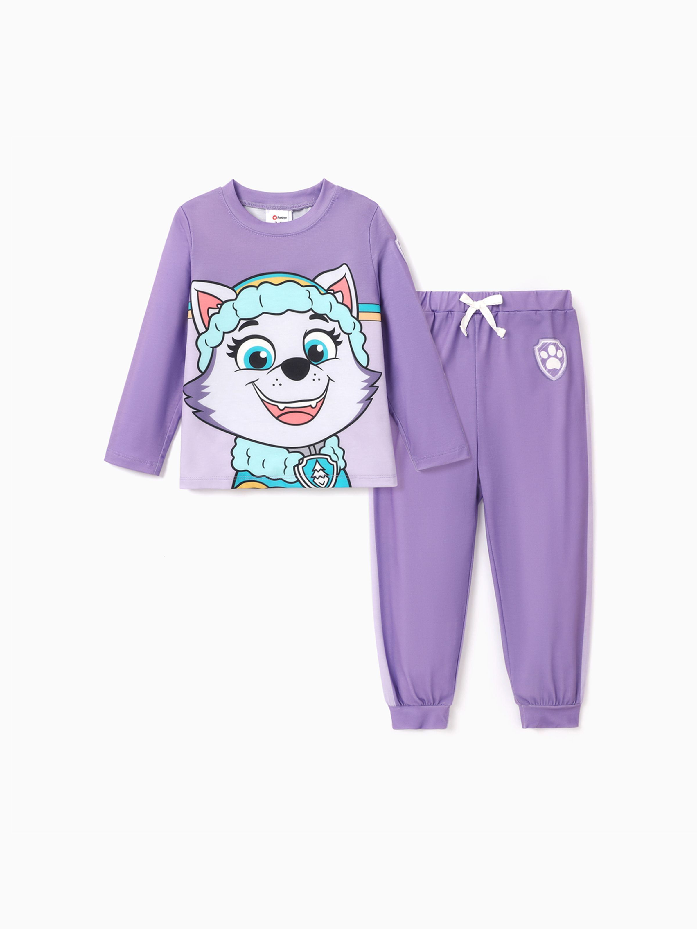 

PAW Patrol Toddler Boy/Girl 2-Piece Chase/Marshall/Skye/Rubble/Everest Cartoon Print Top and Pants Set