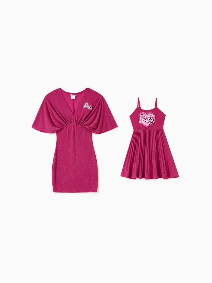 Conjunto de vestidos de poliéster para el Día de la Madre con diseño plisado de letras para mamá y y