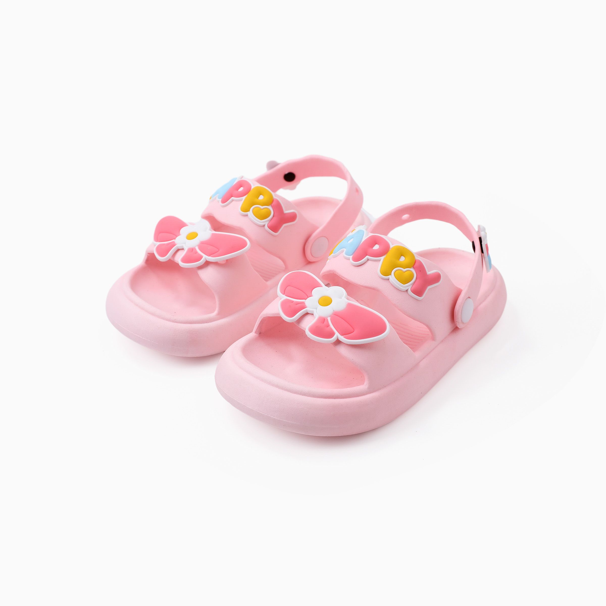 

Toddler/Kid Girls Butterfly Applique EVA Slip-On Sandals