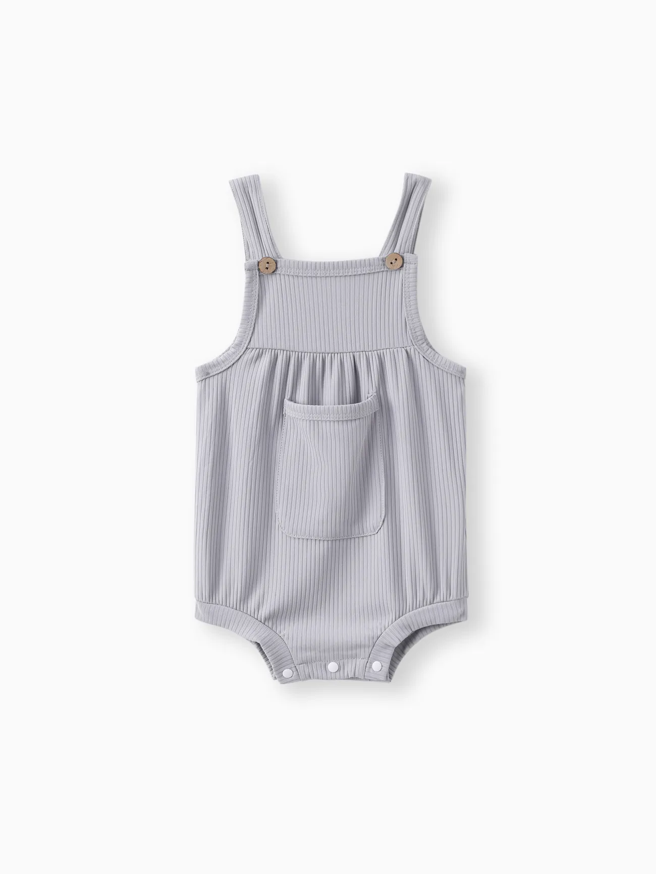 Baby Boy/Girl Soft Patch Pocket Romper