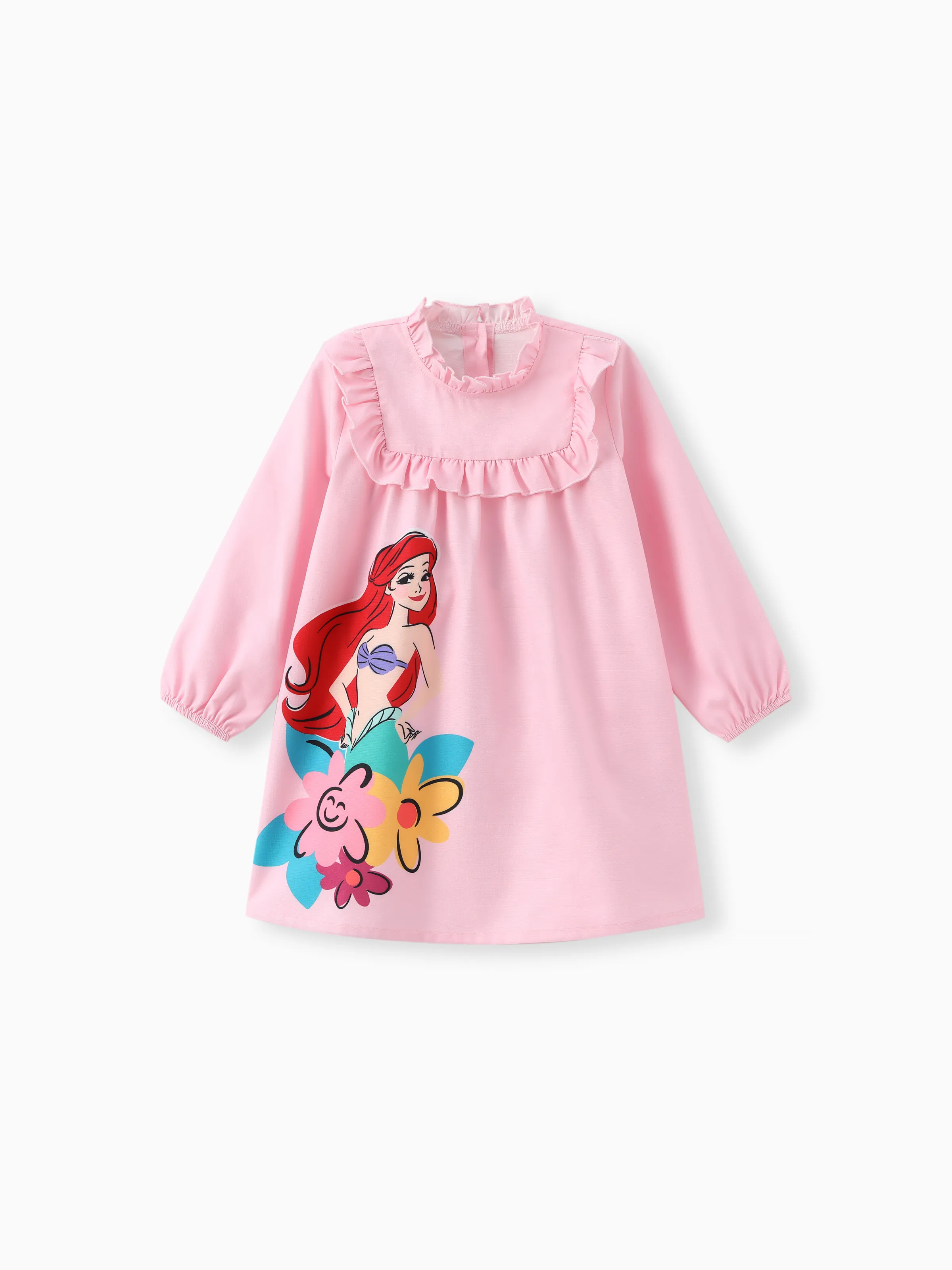 Disney Princess Toddler Girls 1pc Floral Ruffle Dress