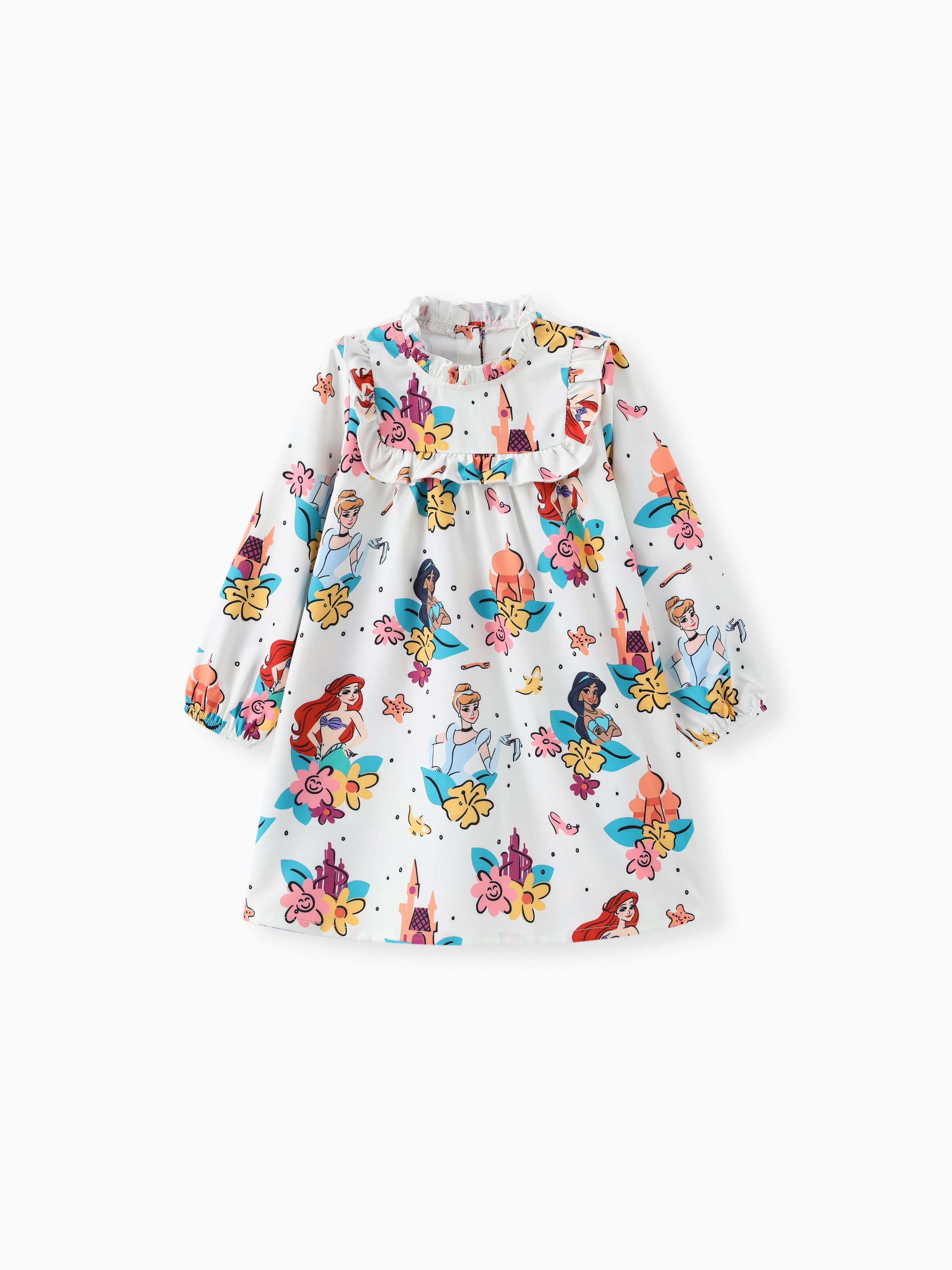 

Disney Princess Toddler Girls 1pc Floral Ruffle Dress