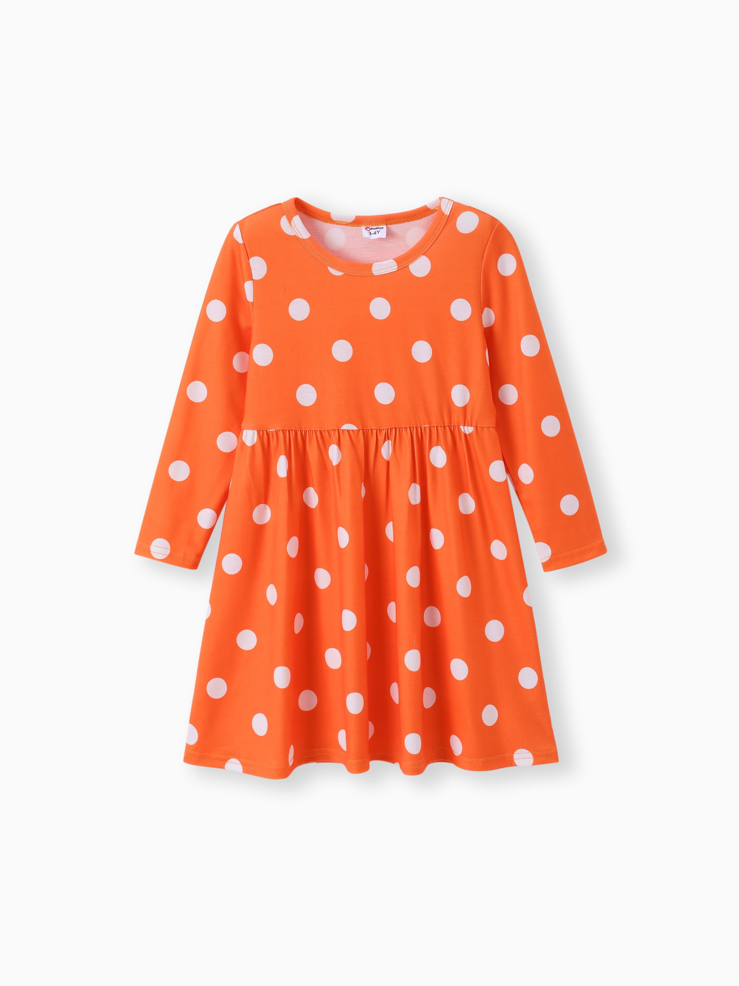 

Toddler Girl Polka dots/ Floral Print Dress