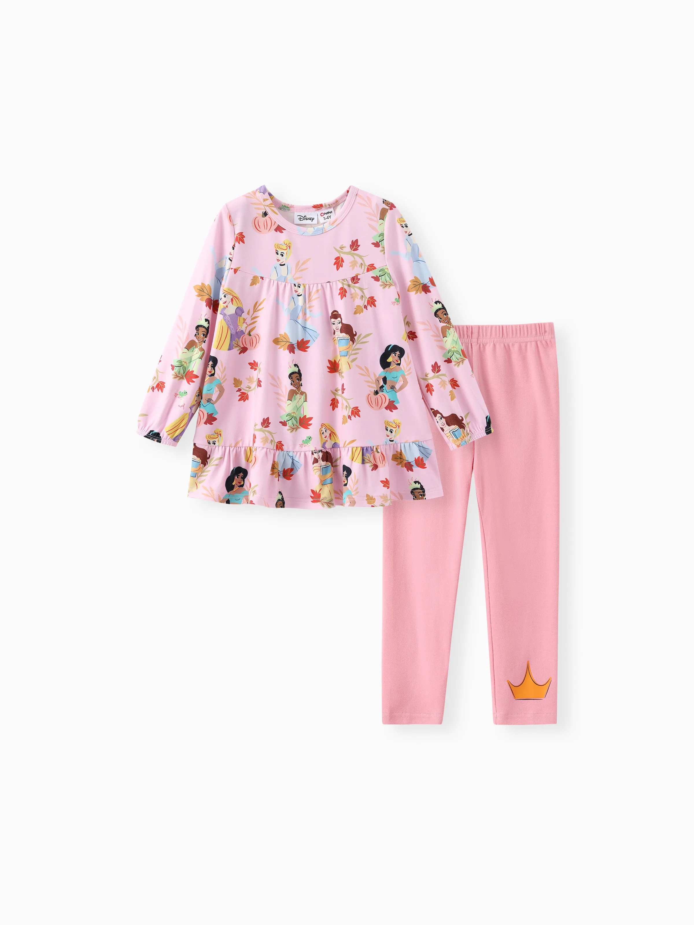 

Disney Princess Toddler Girl Naia™ 2pcs Jasmine and All Princess Long-sleeve Top And Cotton Legging Set