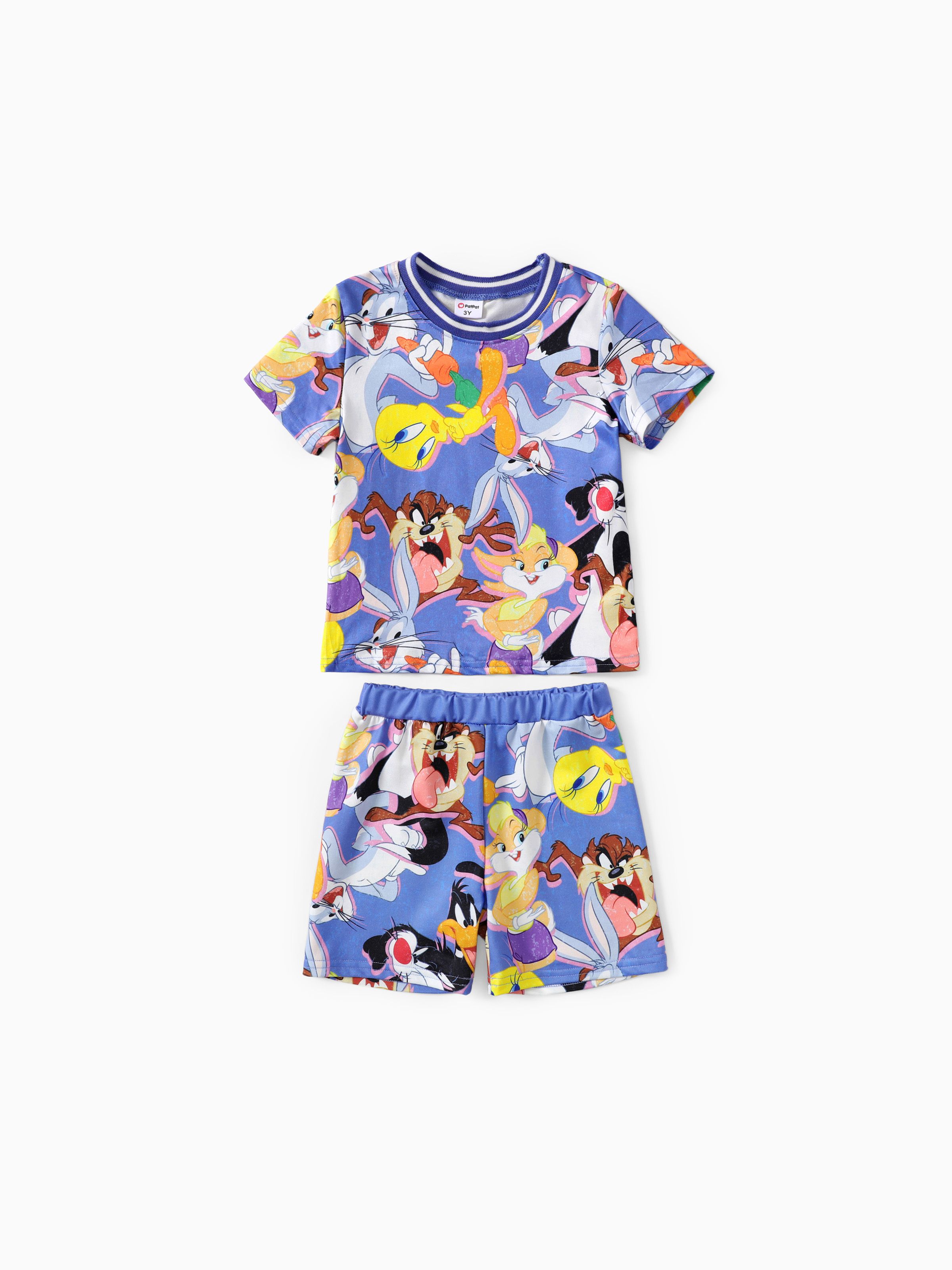 

Looney Tunes Toddler Girls/Boys Character Graffiti Style Allover Print Sleeveless Dress/Set