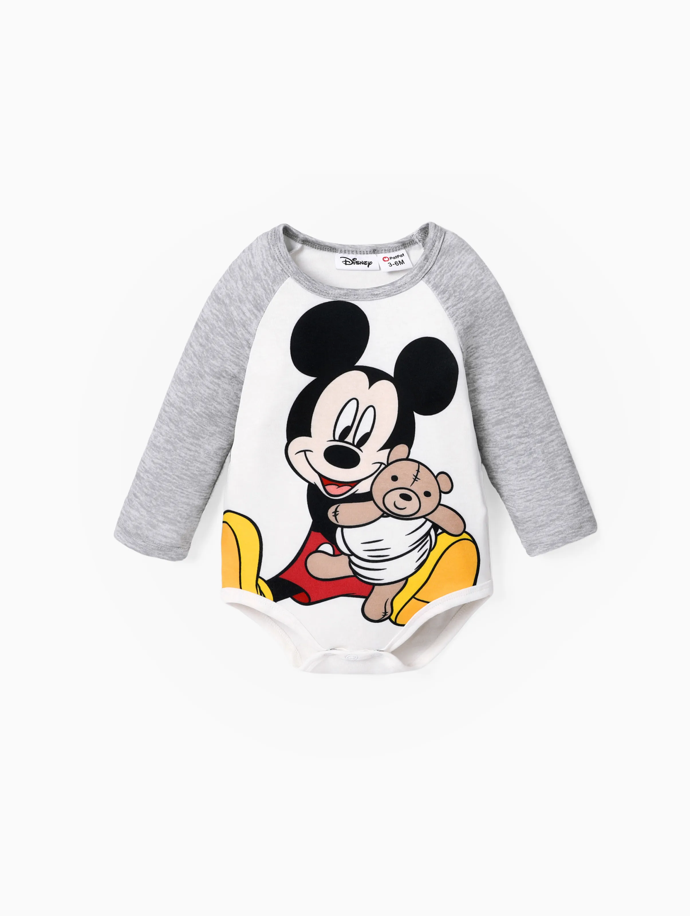 Disney Mickey and Friends Baby Boy Character Graphics 1 Jumpsuit or 1 Polar Fleece 3D Ear Jacket or 1 Track Pants Grey