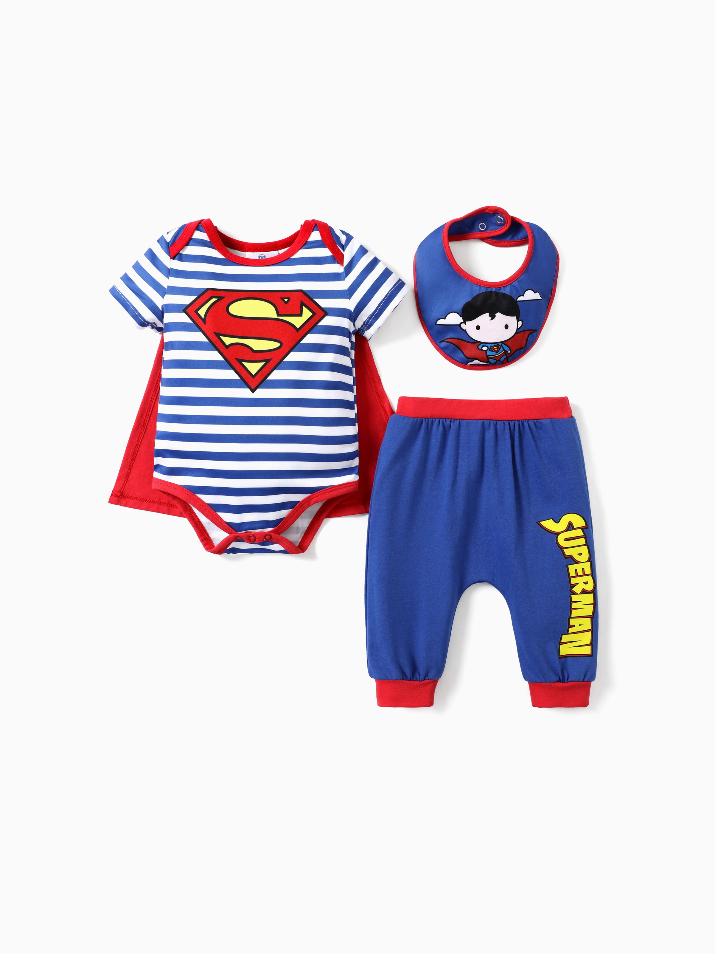 

Justice League 3pc Baby Boys Character Striped Baby Set