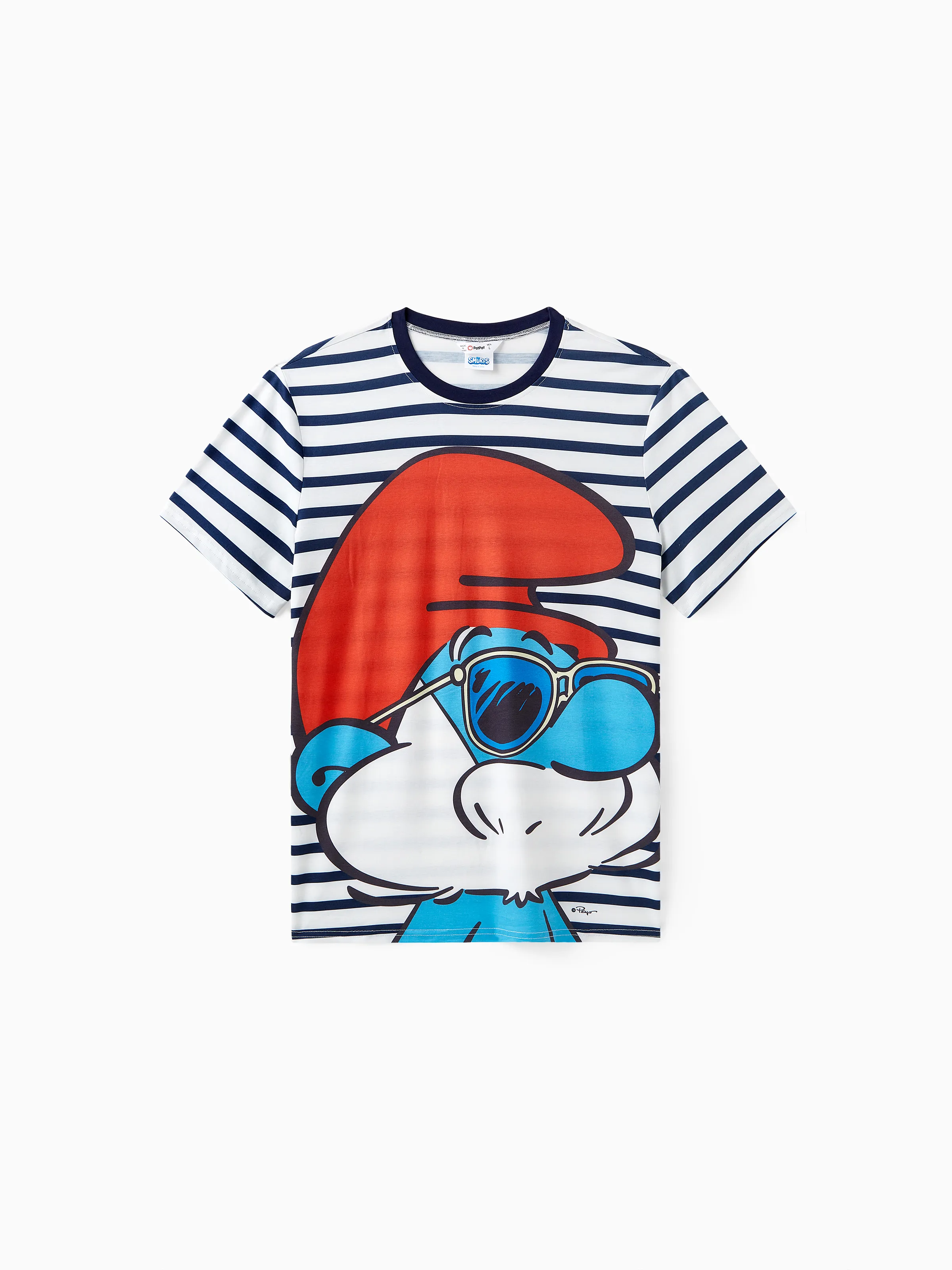 

The Smurfs Family Matching Naia™ Character & Stripe Print Short-sleeve Dresses and T-shirts Sets