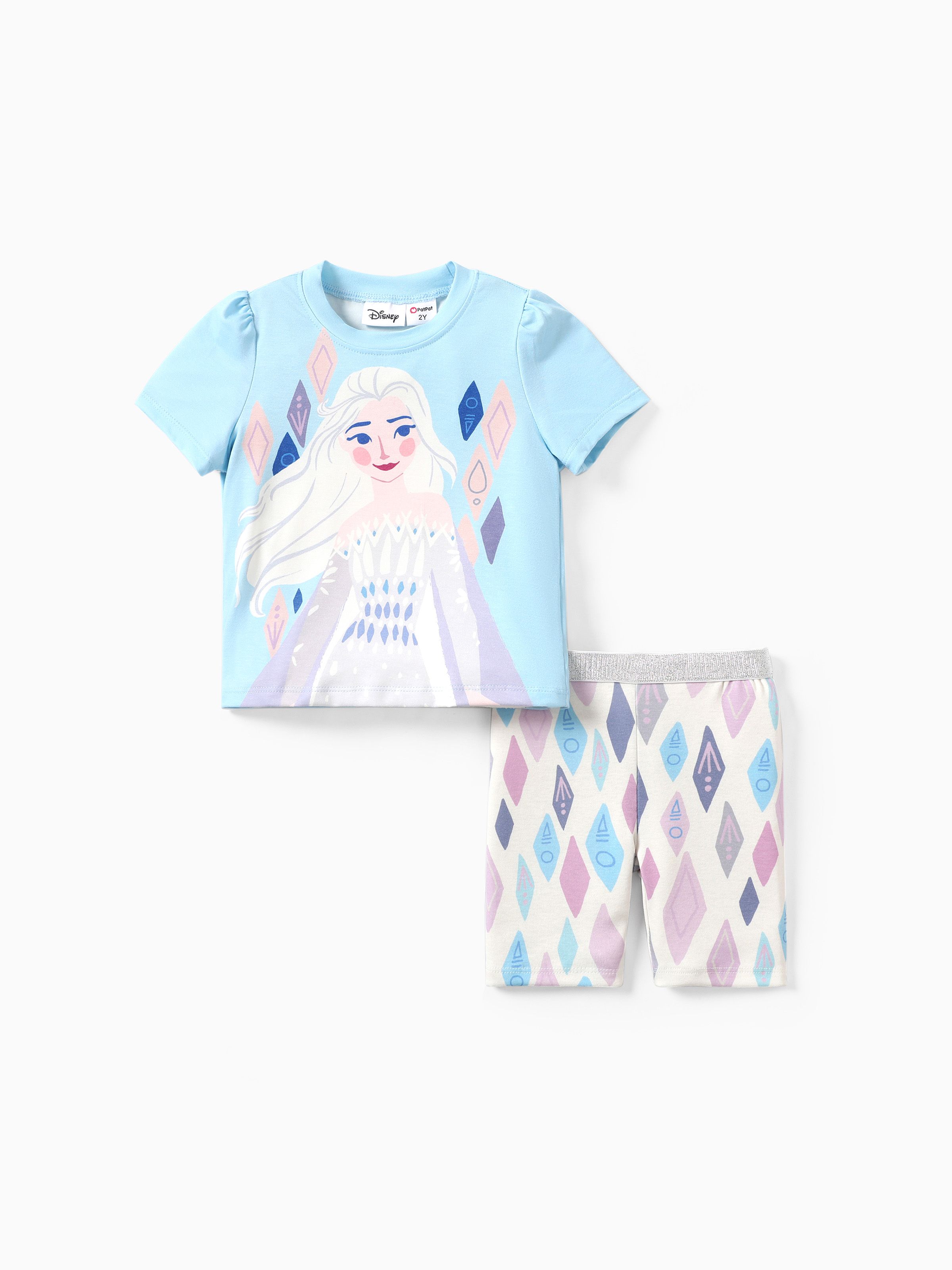 

Disney Frozen Toddler Girls Elsa/Anna 2pcs Naia™ Character Print Set