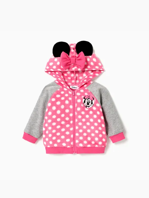 

Disney Mickey and Friends Baby Girls Cotton Character Pattern 1 Pop Ears Plush Jacket or 1 Pants or 1 Romper